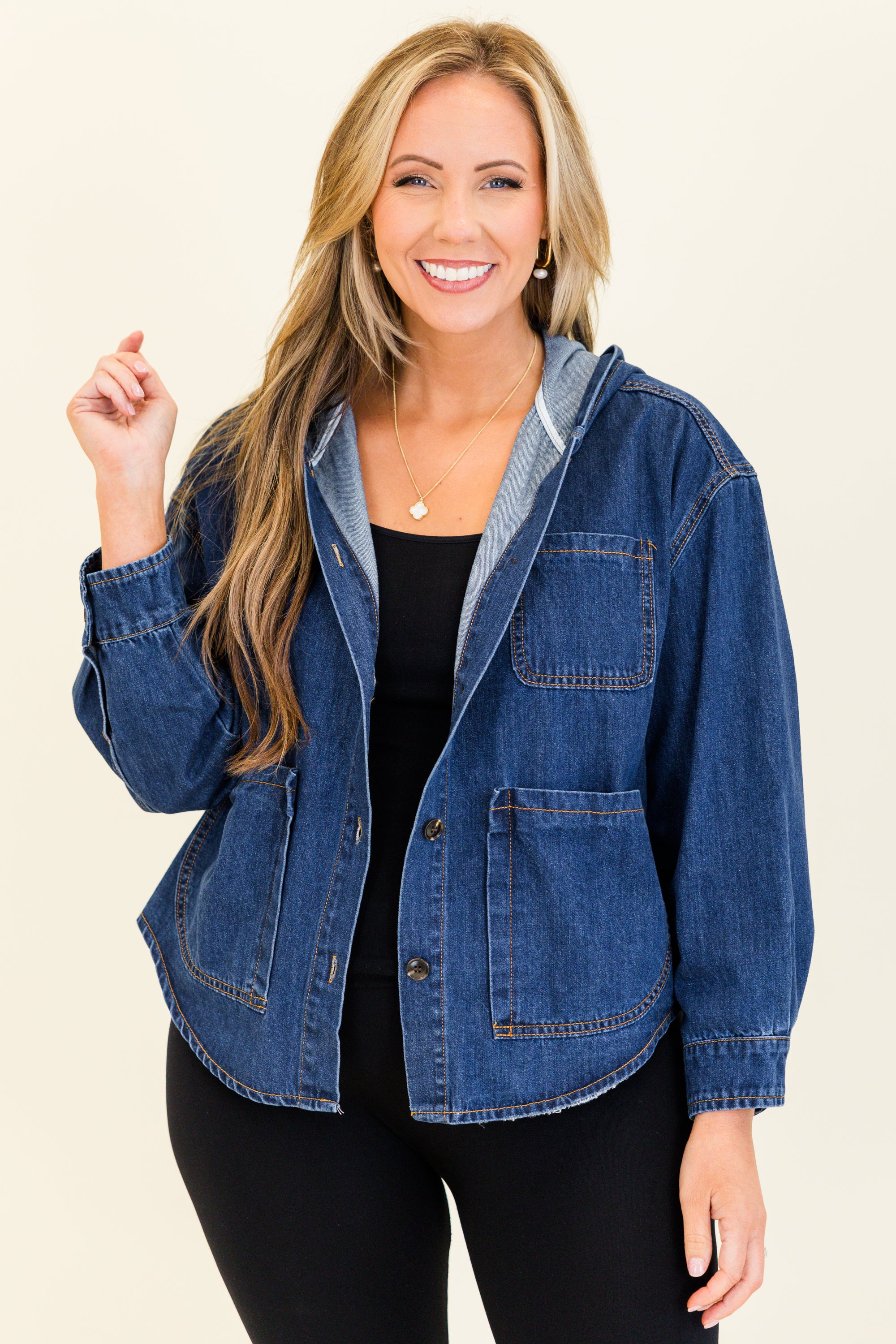 Shades Of You Jacket, Dark Wash - Weilaico