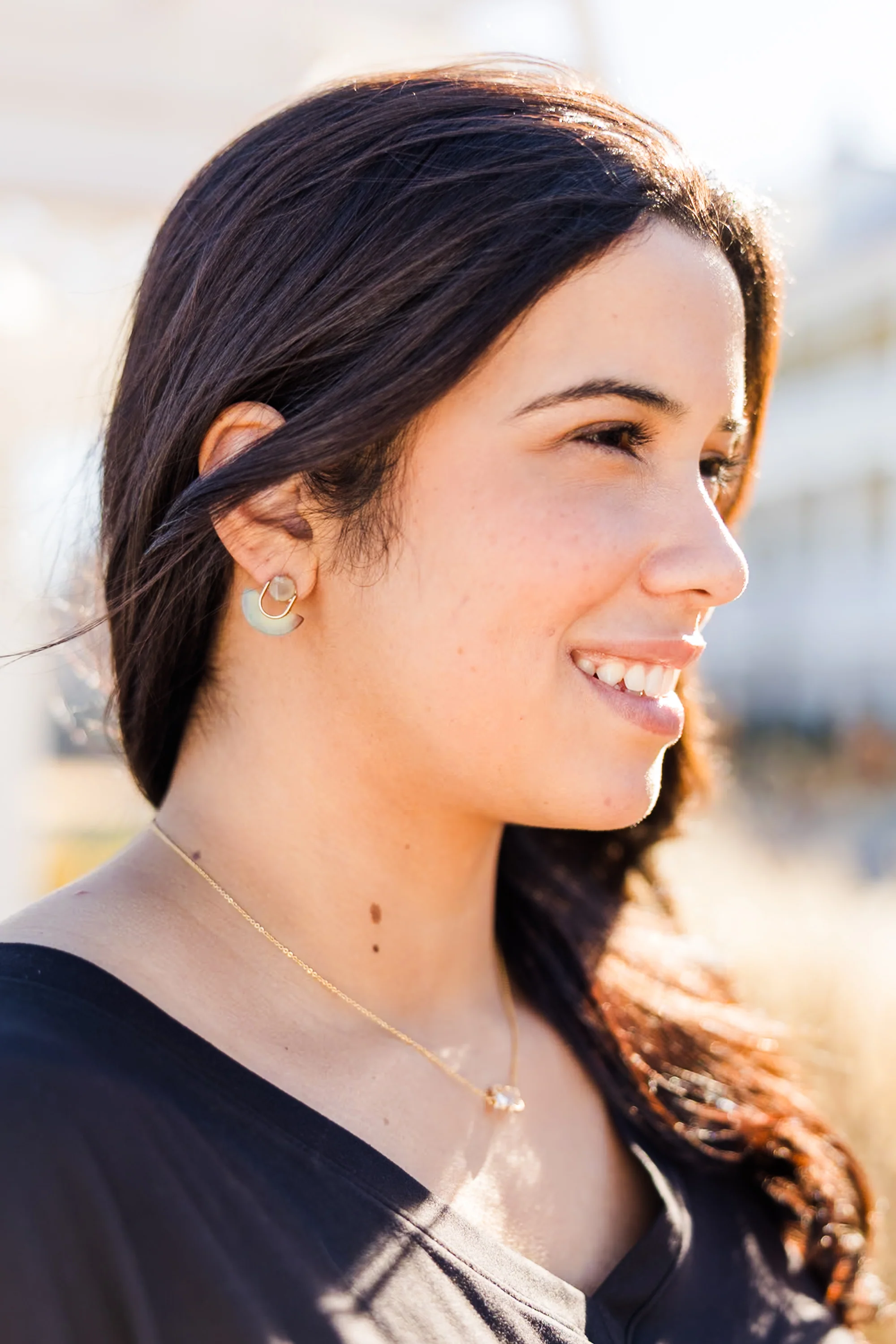 Pearl Kisses Earrings, Turquoise - Weilaico