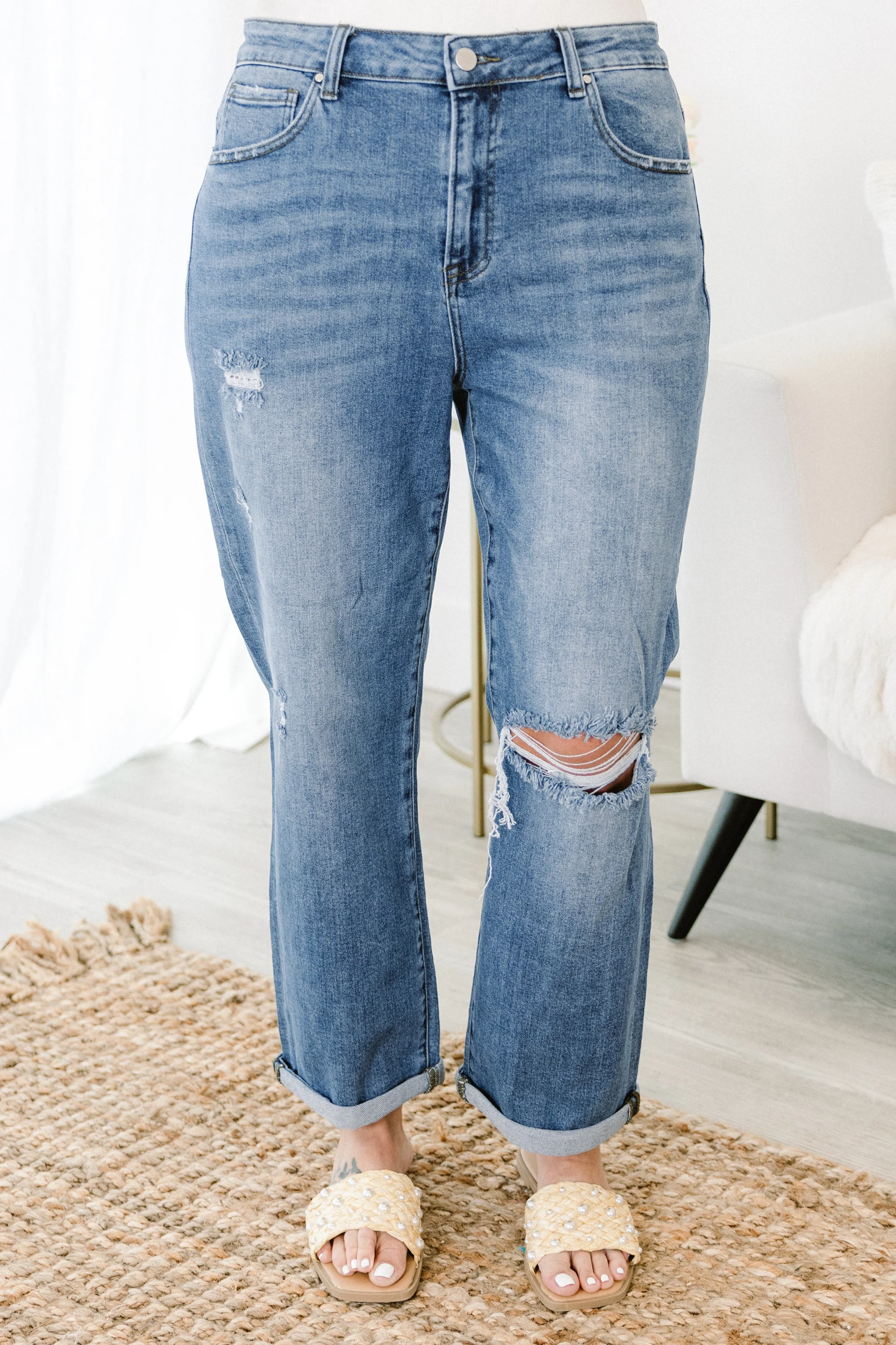 Can't Keep My Eyes Off Of You Jeans, Wash - Weilaico