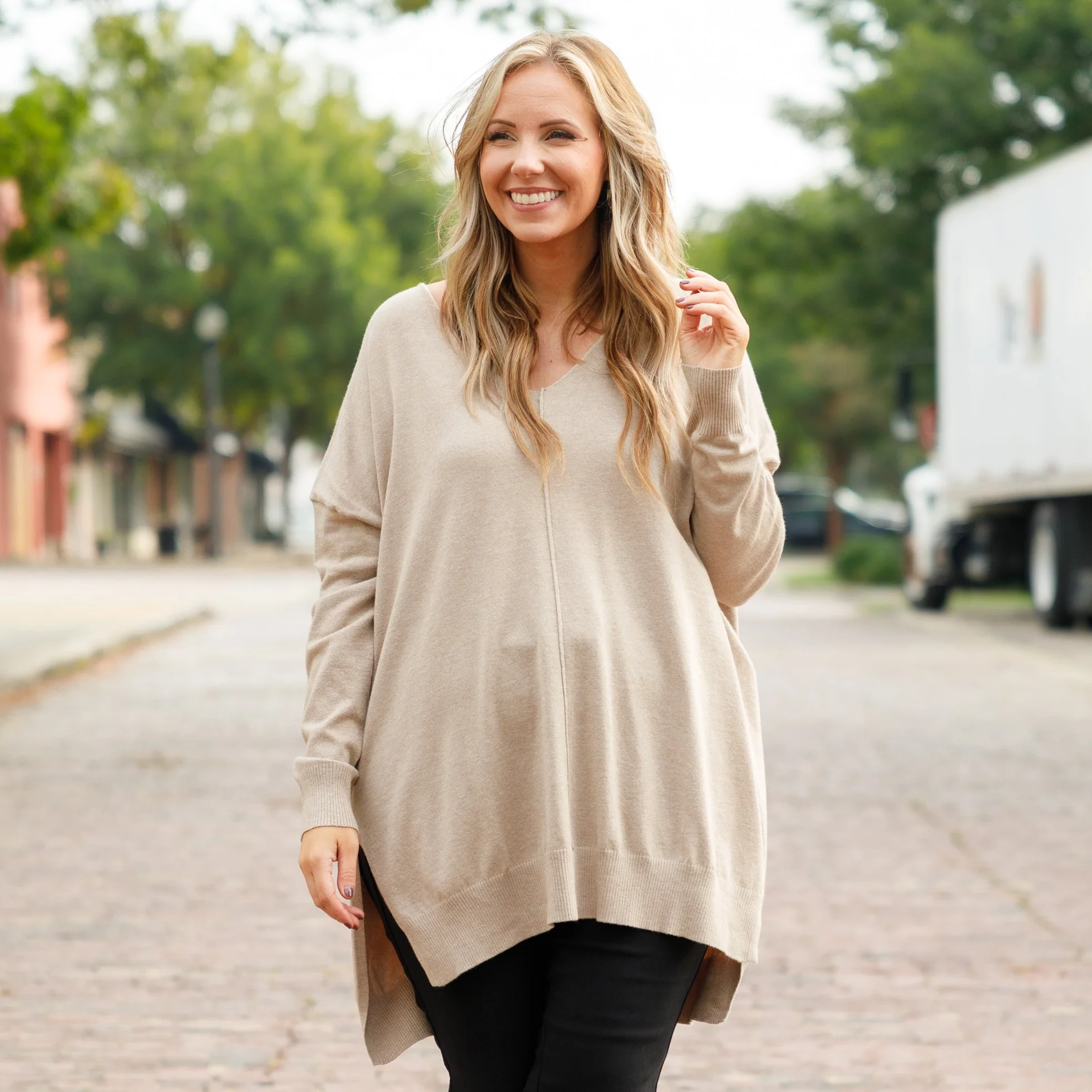 Miss Who I Was Sweater, Ash Mocha - Weilaico