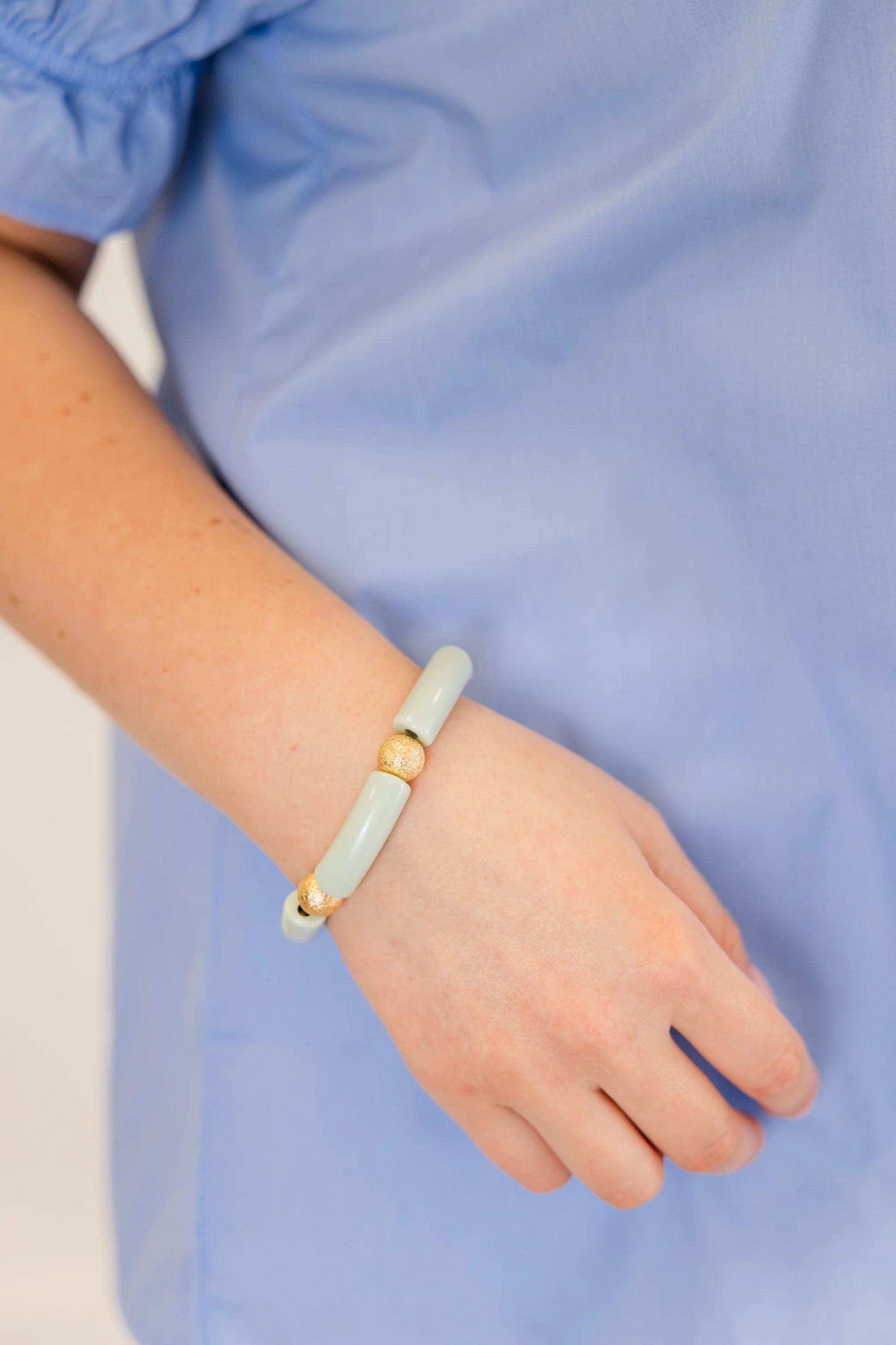 Around The World Bracelet, Mint - Weilaico