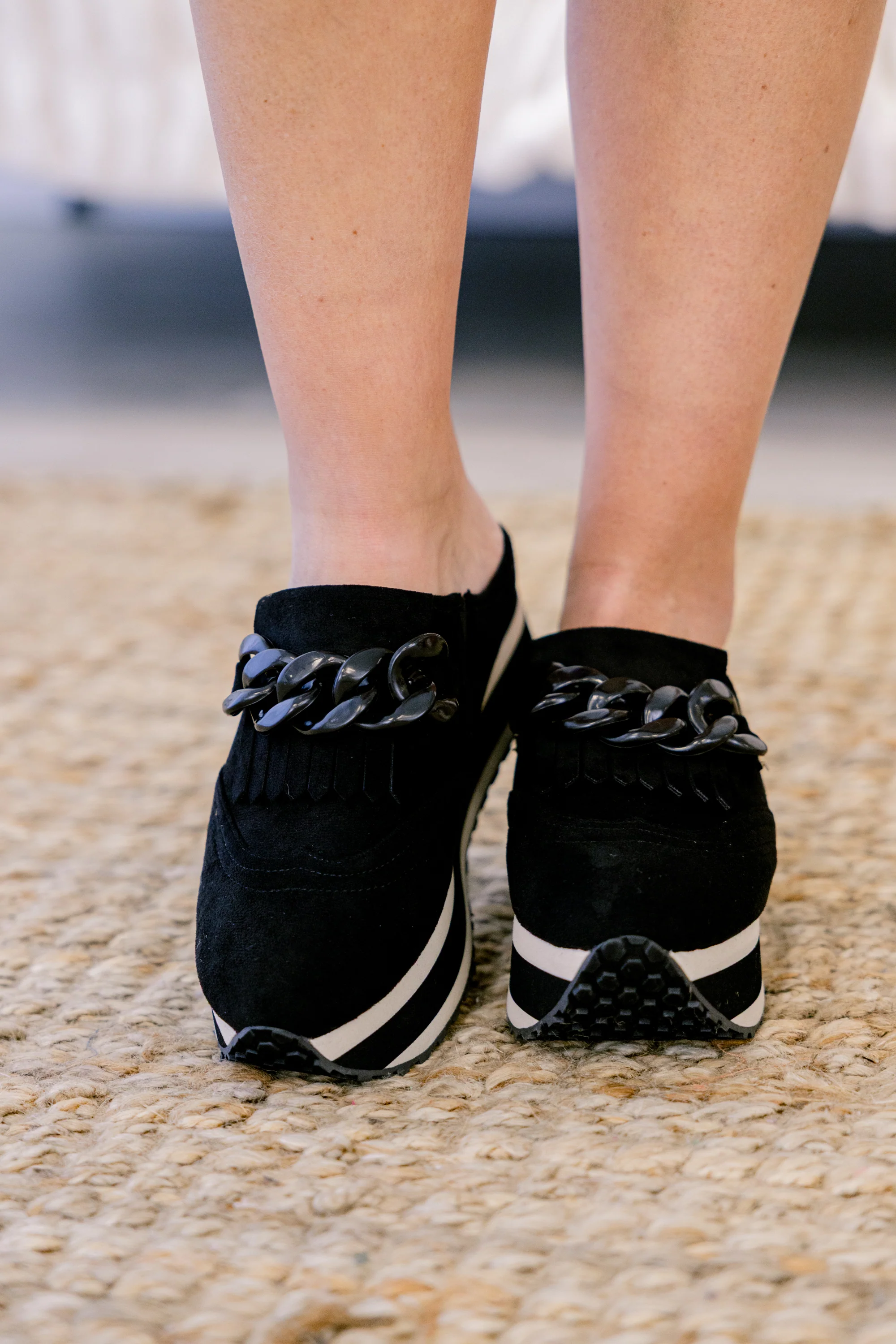 Just Got Back Sneakers, Black - Weilaico