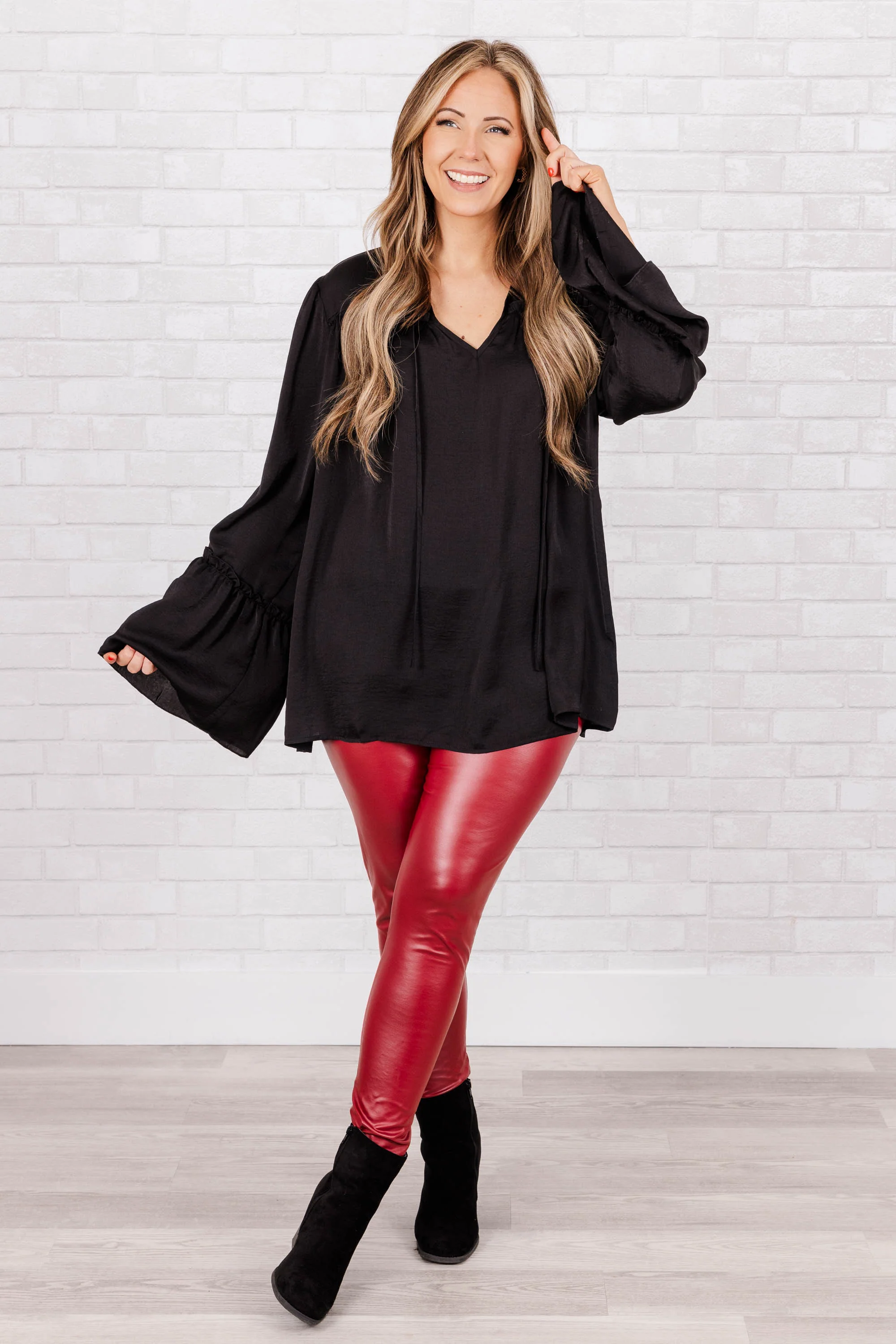 Comin' In Hot Top, Black - Weilaico