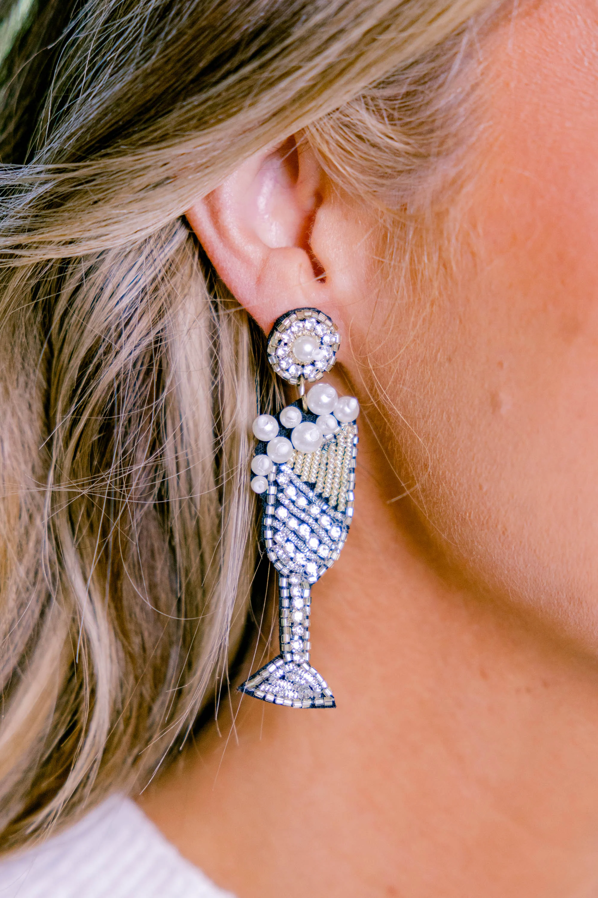 Cheers To New Beginnings Earrings, Gold - Weilaico