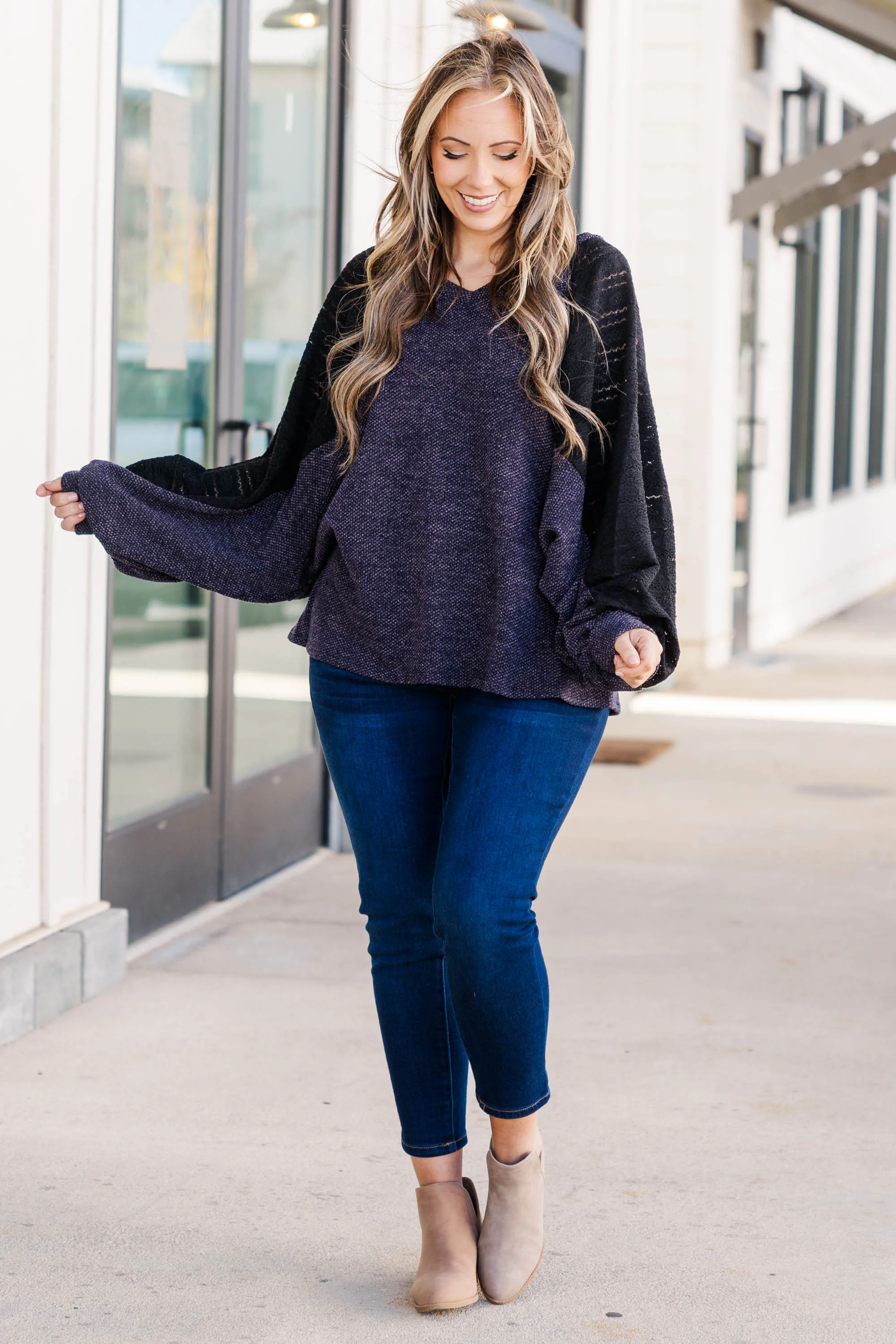 Forever In Your Mind Sweater, Charcoal - Weilaico