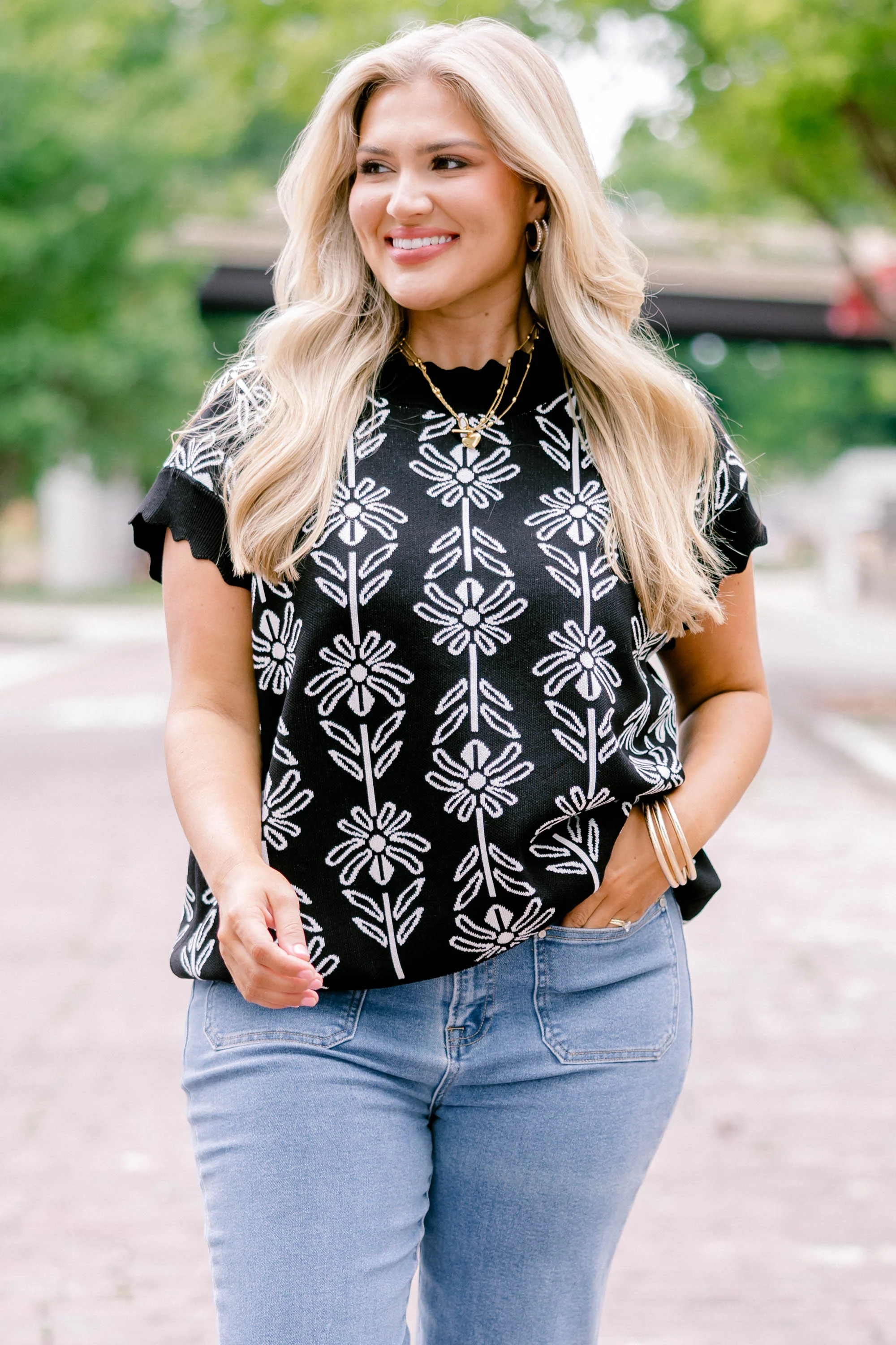 Pure Of Heart Sweater, Black - Weilaico