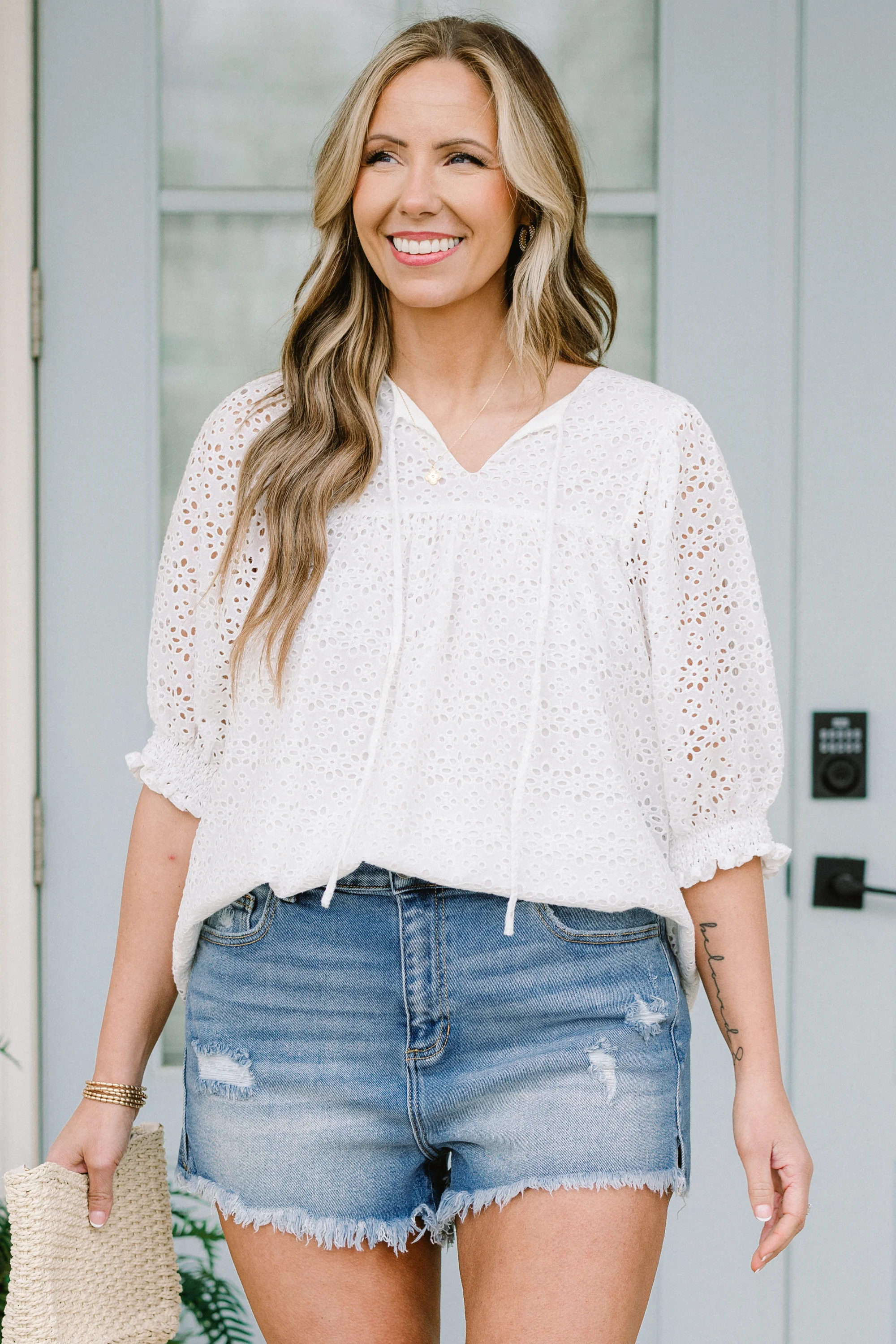 Take Control Shorts, Medium Wash - Weilaico