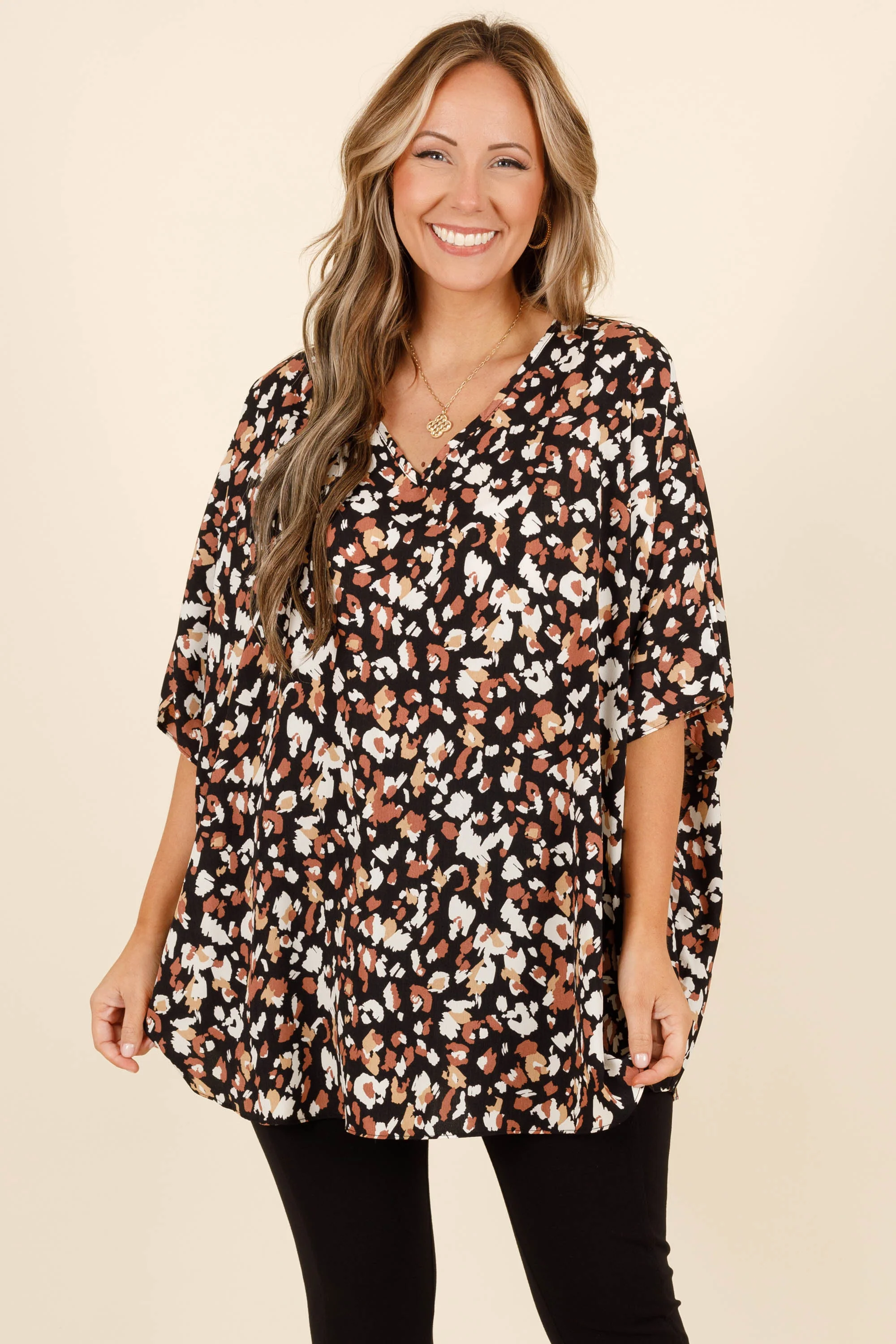 Right To My Heart Top, Black - Weilaico