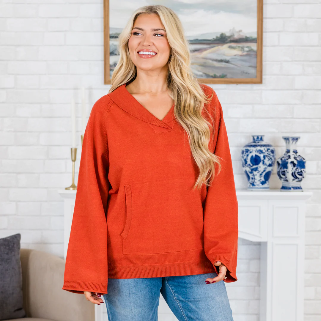 All You Do Sweater, Rust - Weilaico