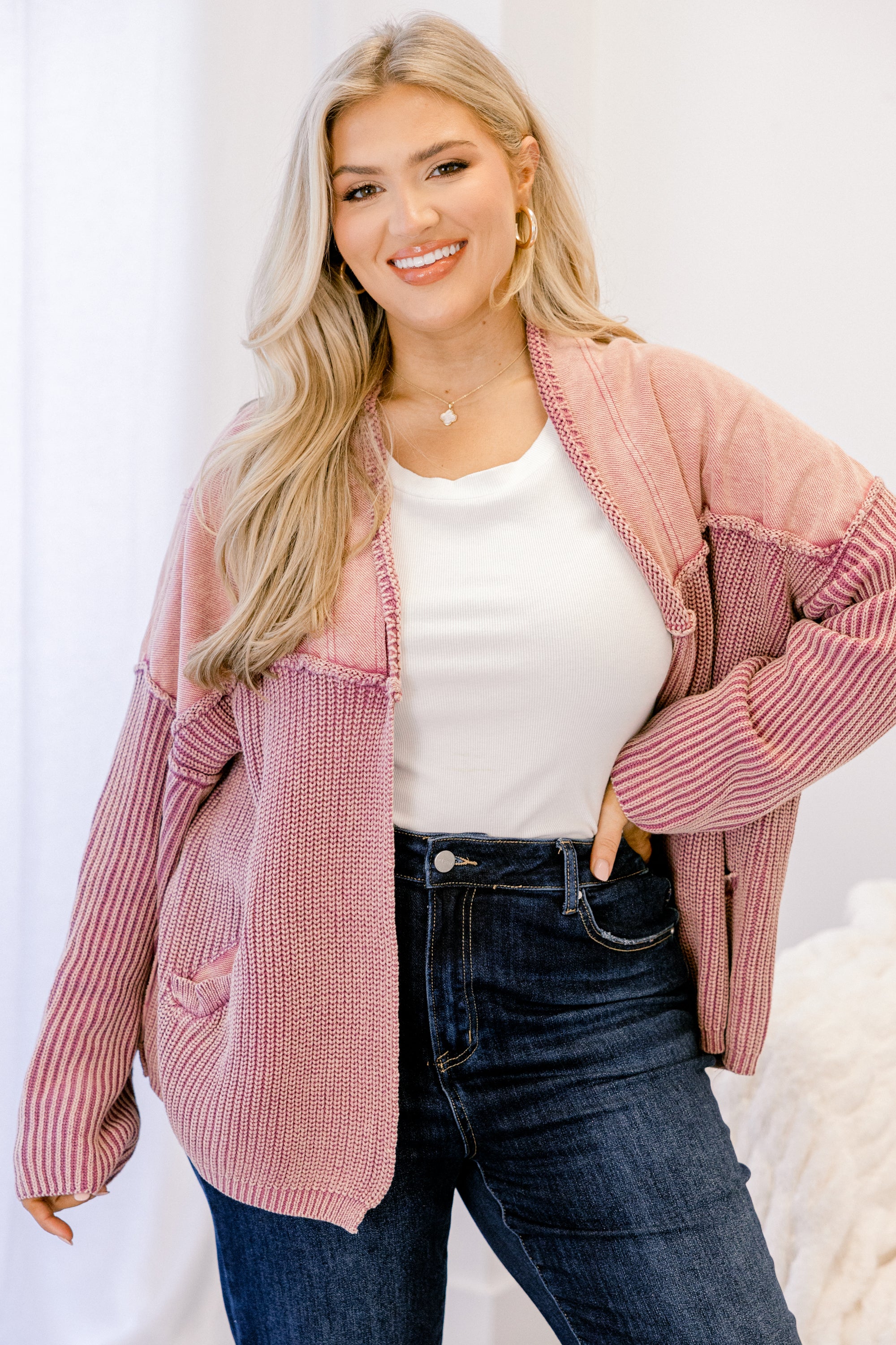 Times To Remember Cardigan, Wild Berry - Weilaico