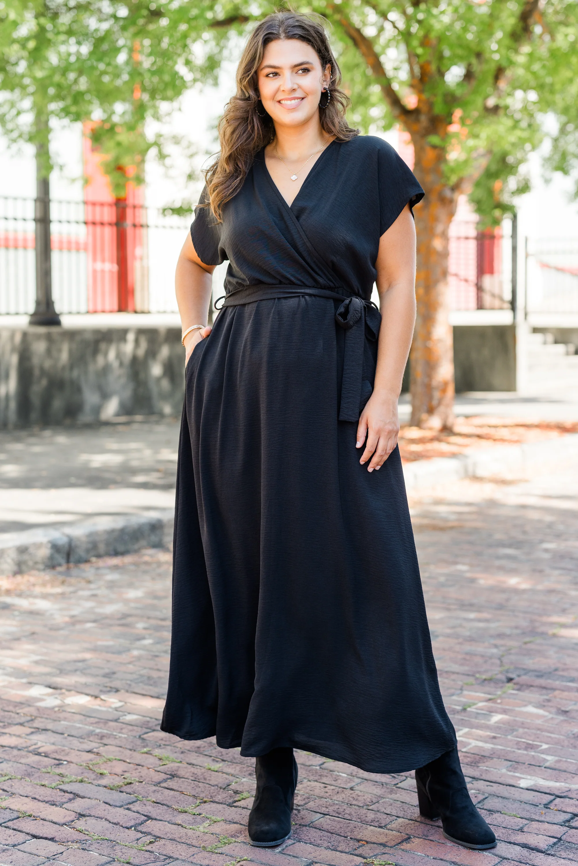 More Good Days Dress, Black - Weilaico