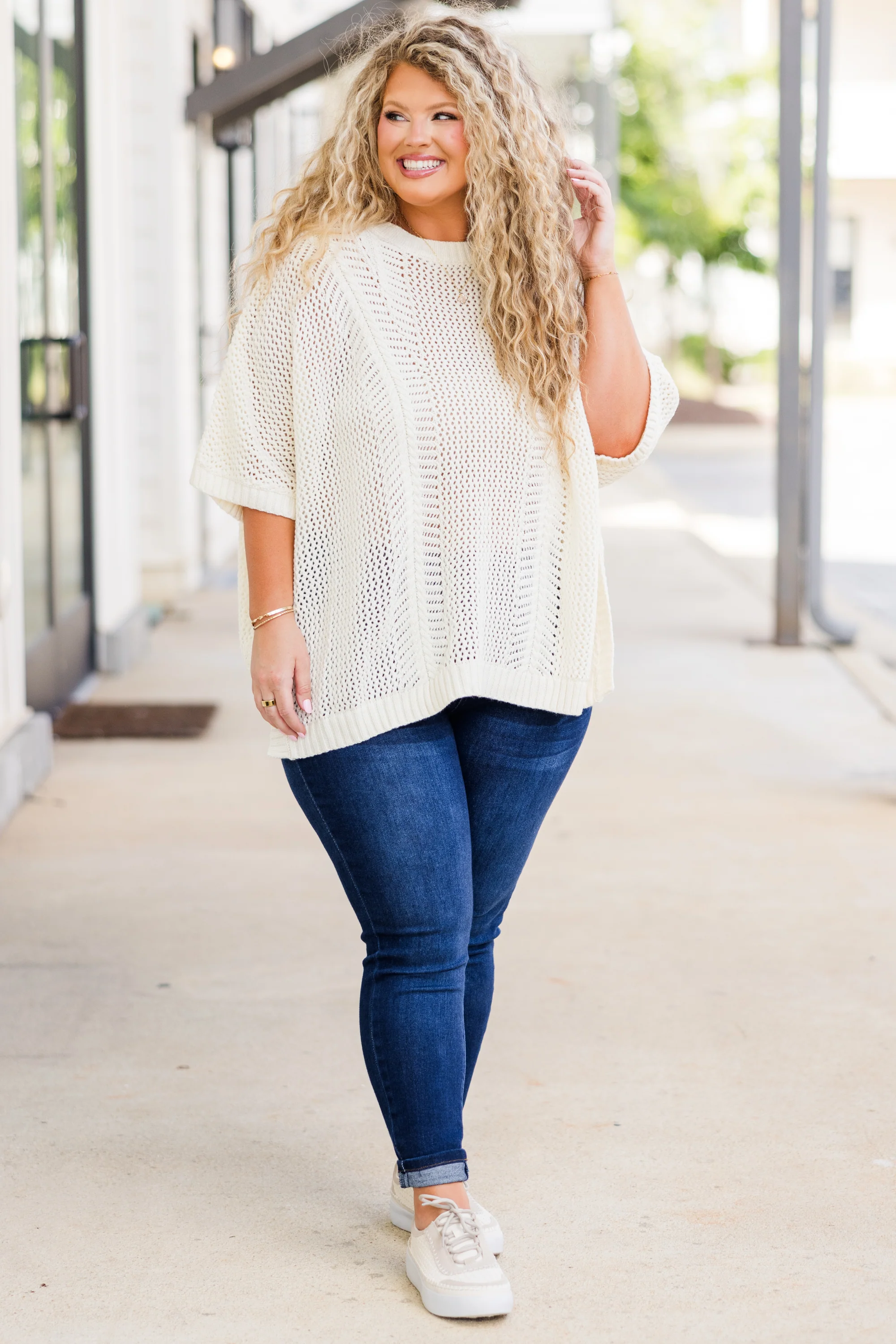 Chill Out Top, Ivory - Weilaico