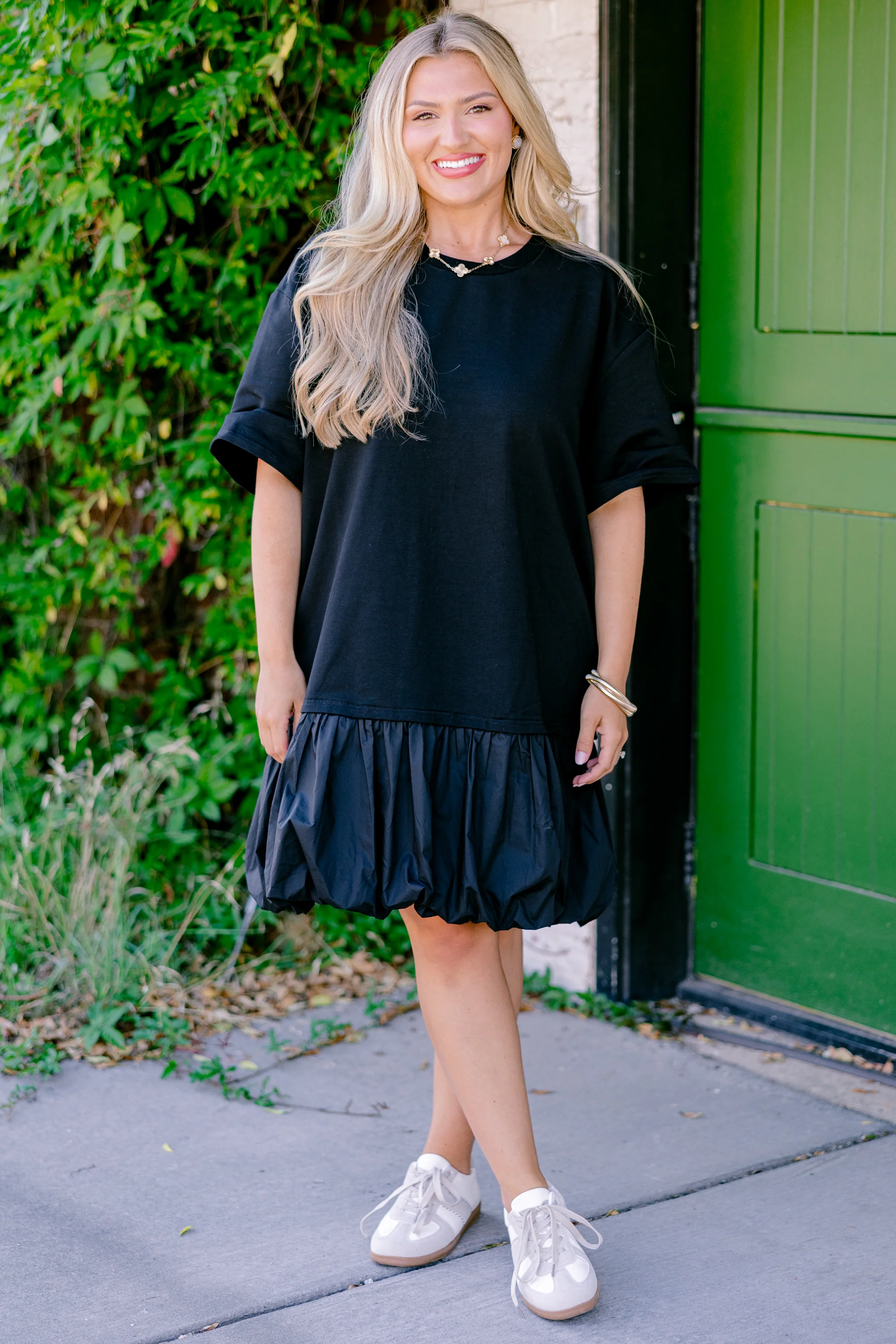 Eternal Smiles Dress, Black - Weilaico