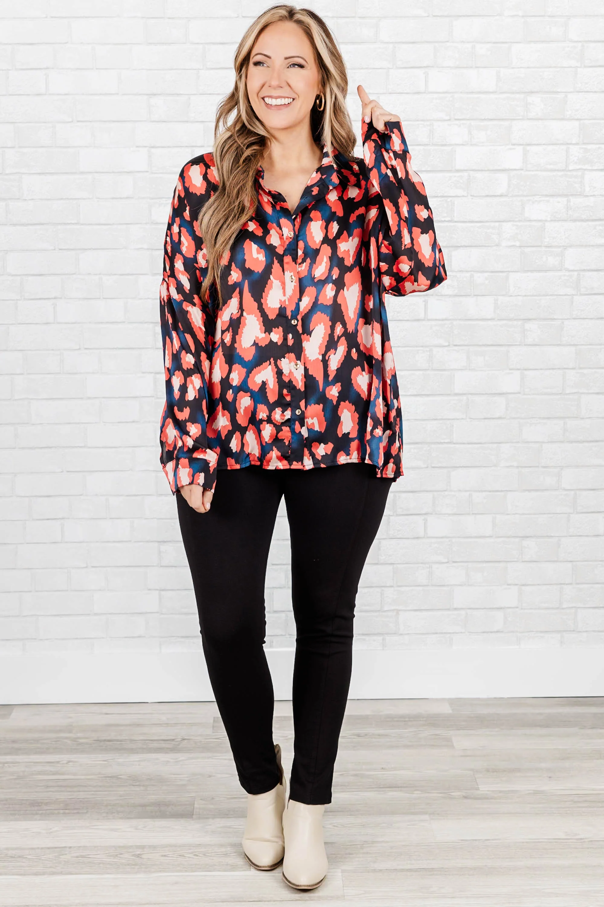 Can Heartly Wait Top, Black - Weilaico