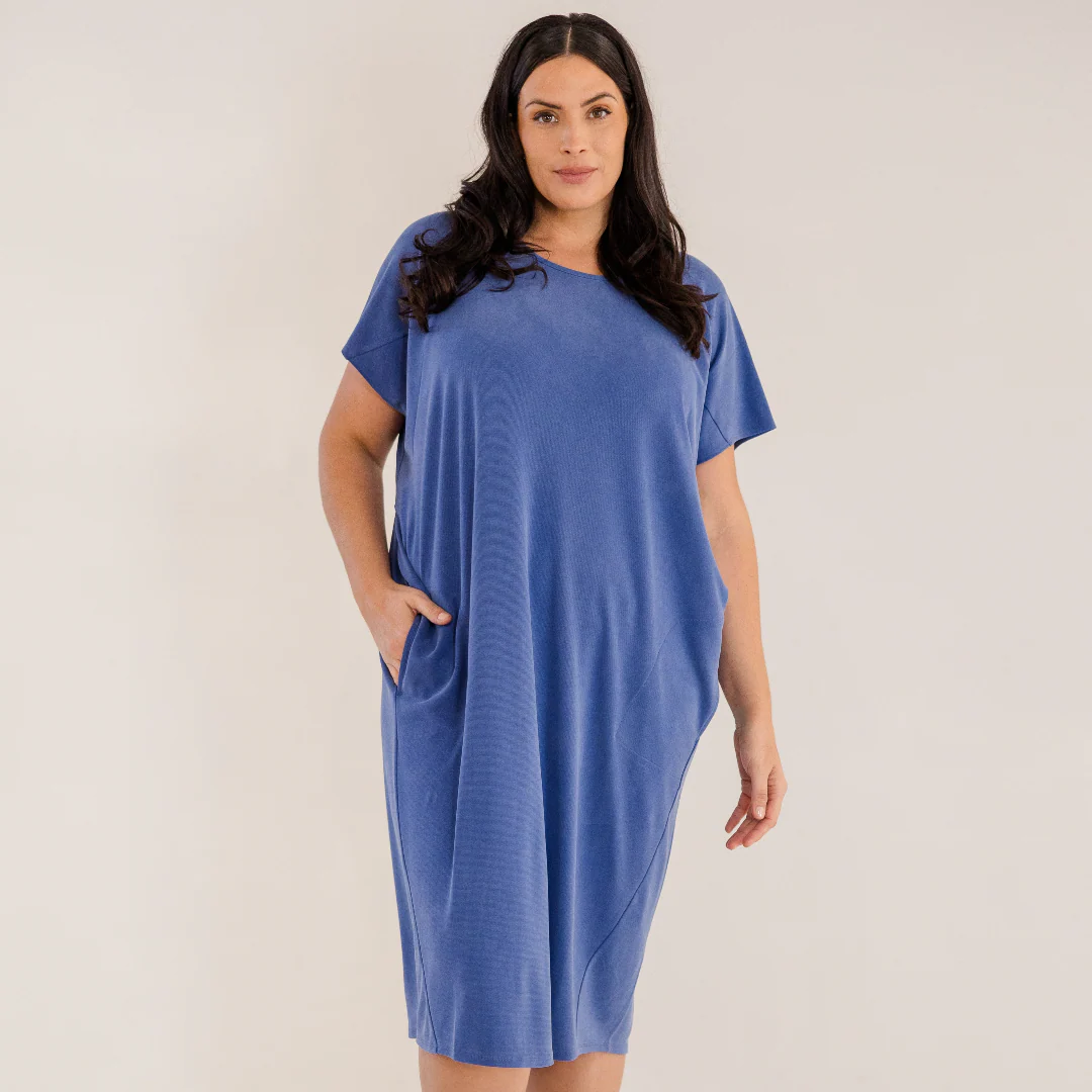 Ludlow Dress, Ombre Blue - Weilaico