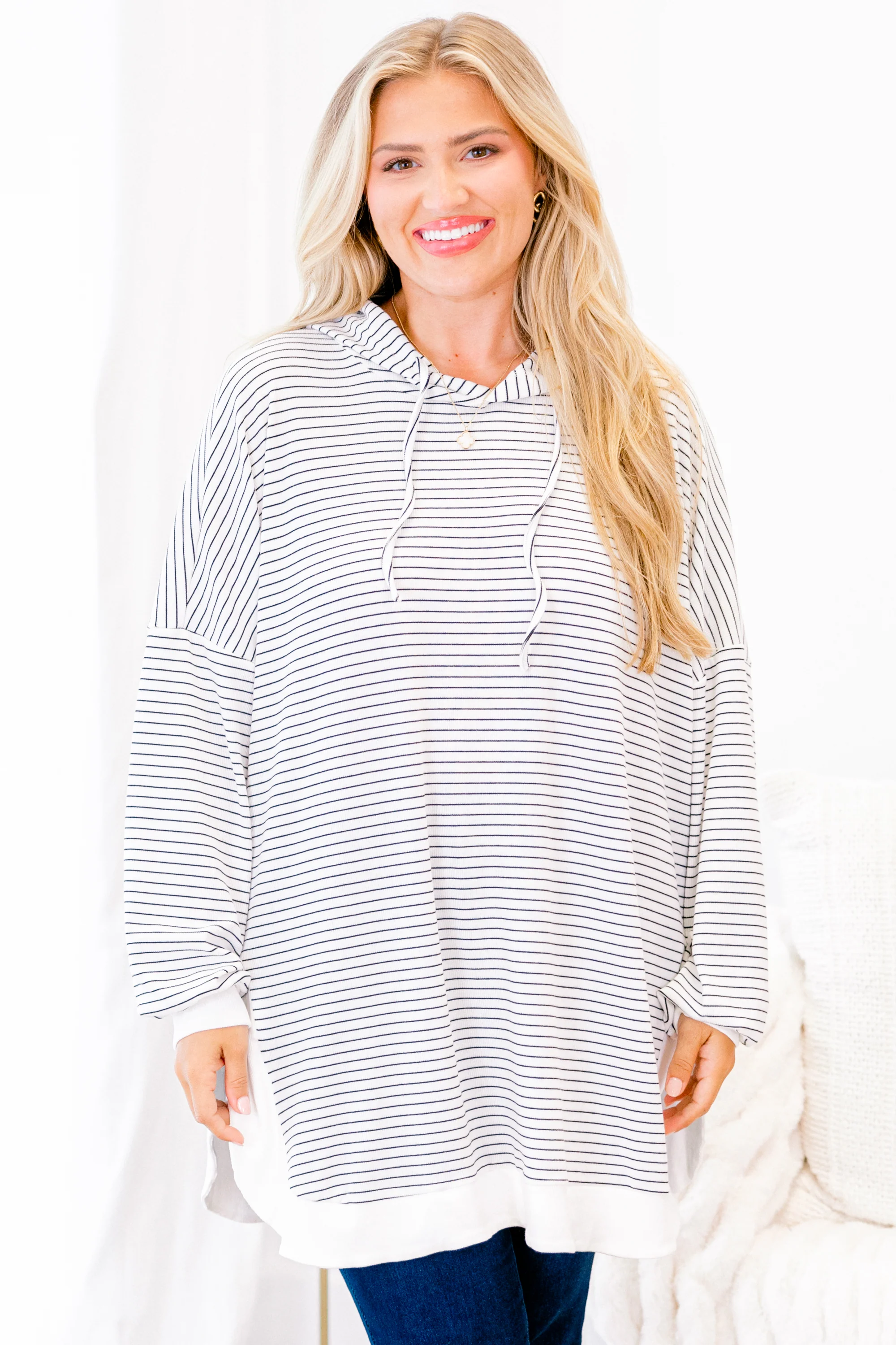 Don't Fall Tonight Hoodie, White - Weilaico