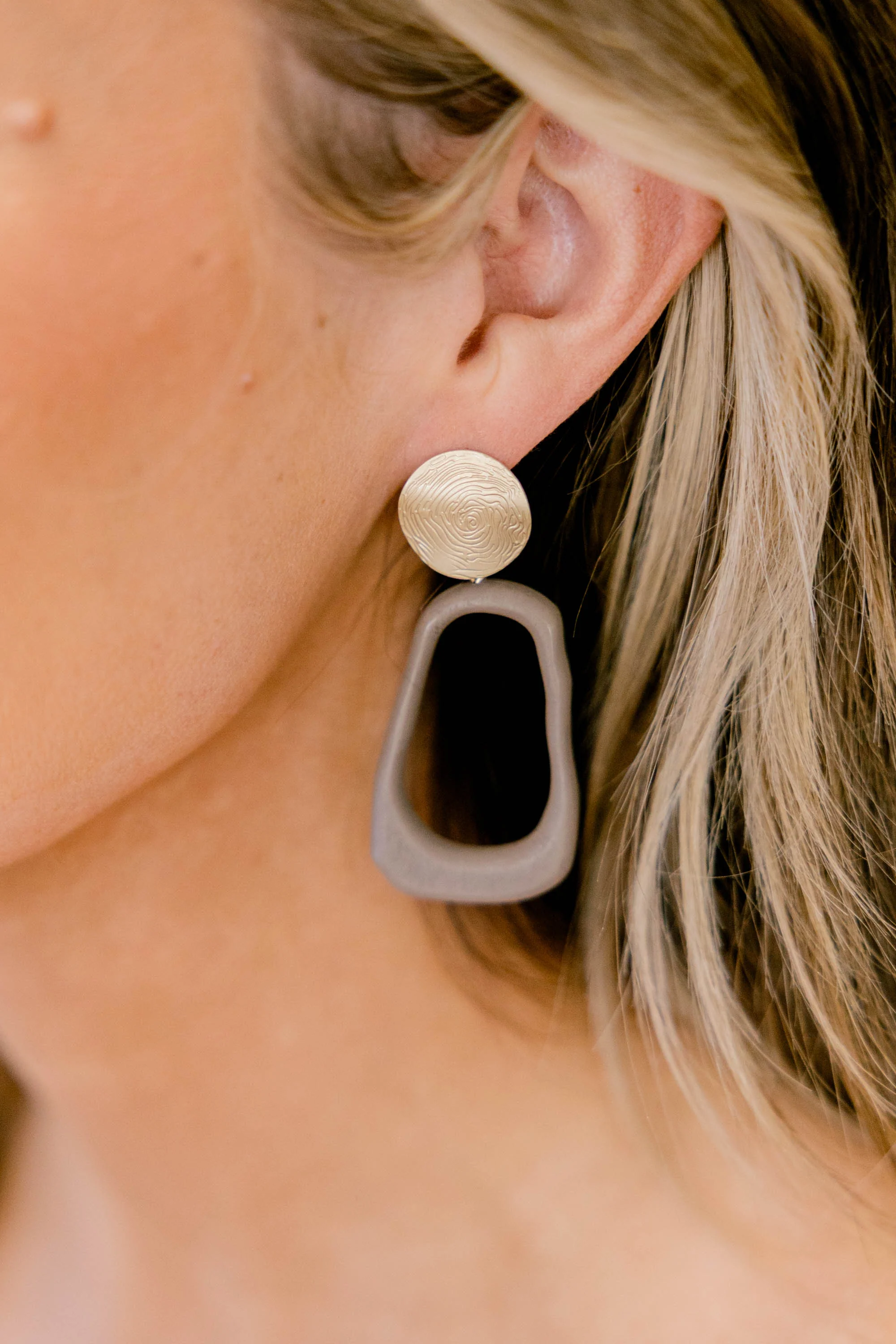 Midnight Marvel Earrings, Brown - Weilaico