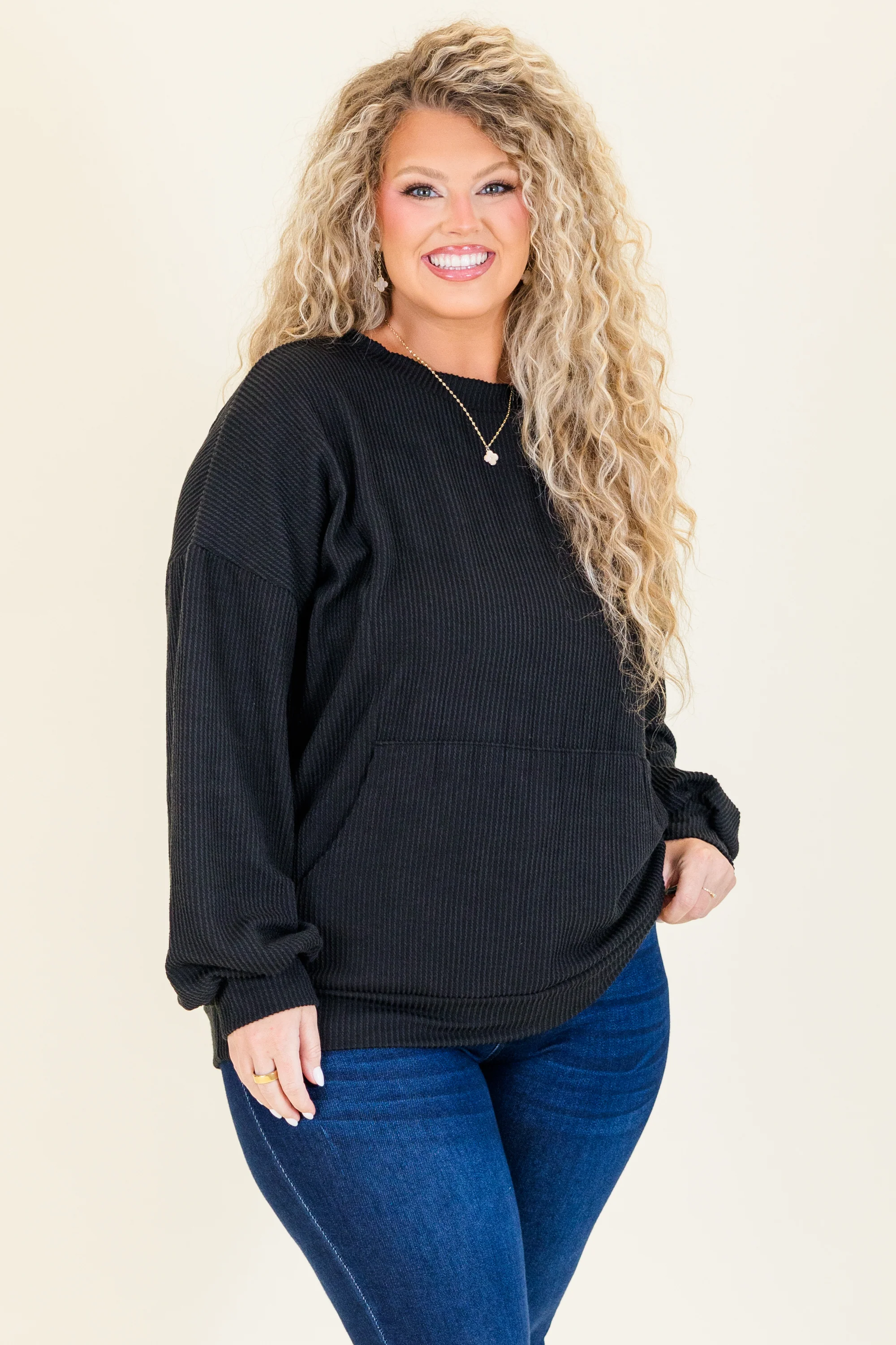 Fresh For You Top, Black - Weilaico