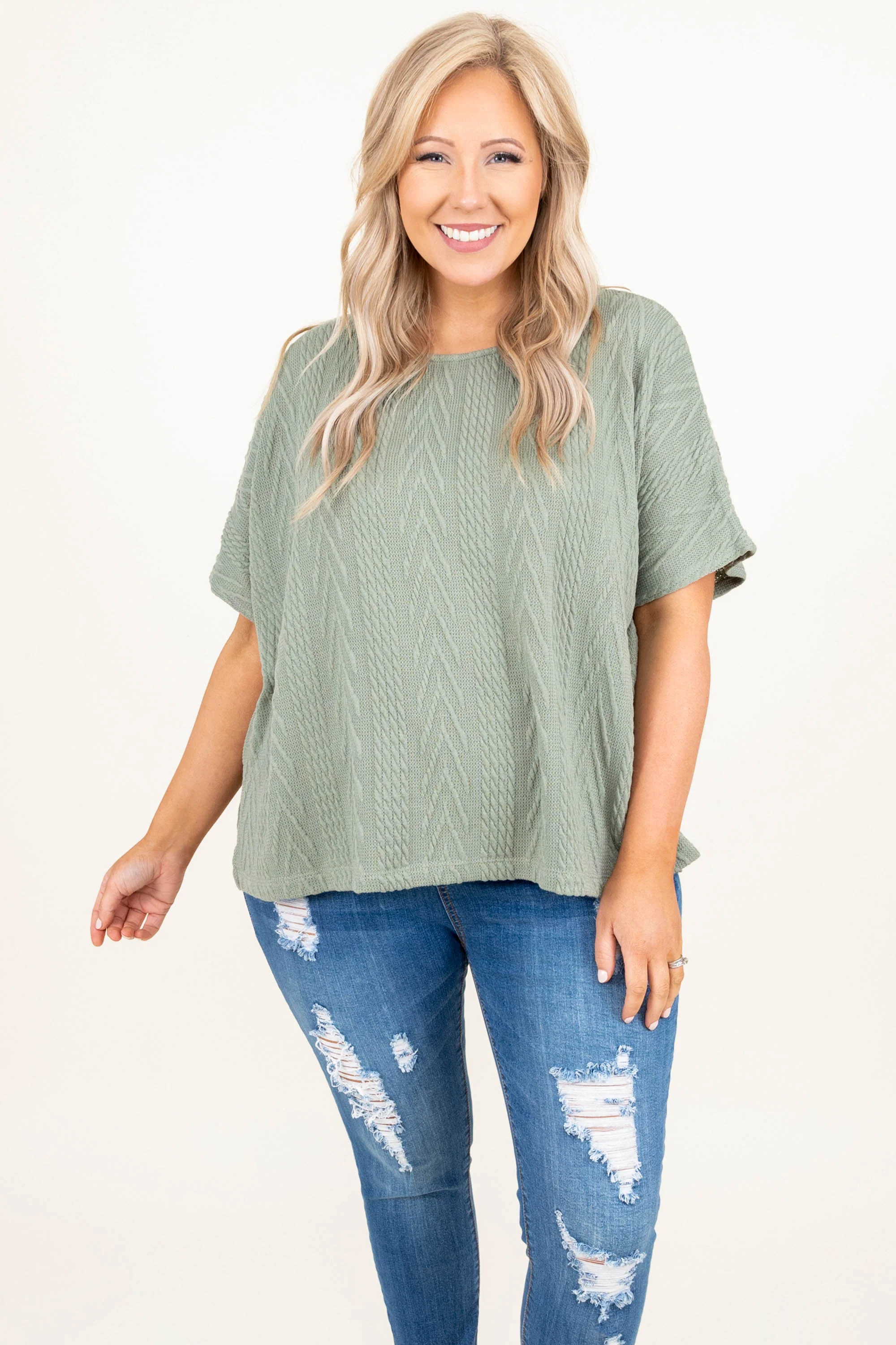 Timing Of Life Top, Olive - Weilaico