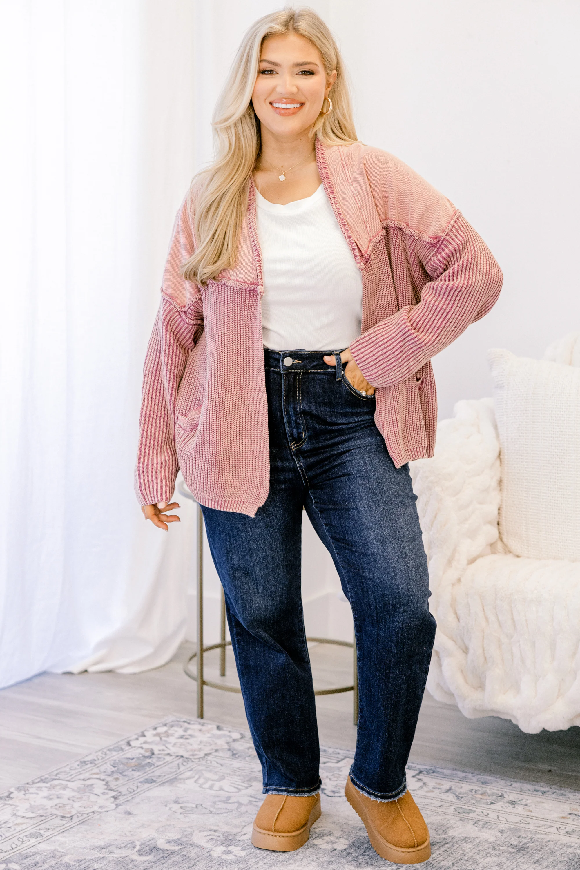 Times To Remember Cardigan, Wild Berry - Weilaico