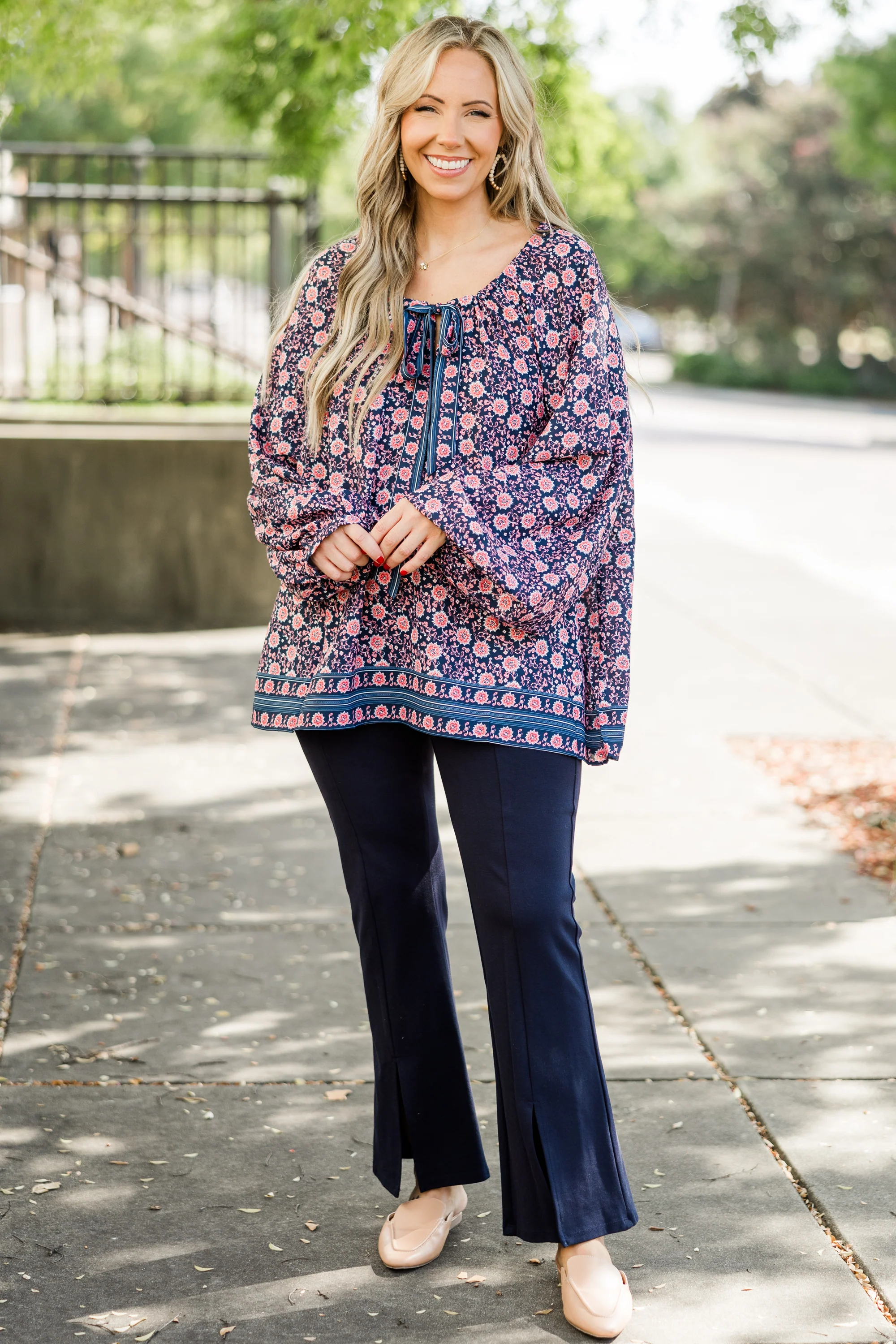 Like You Said Top, Navy - Weilaico