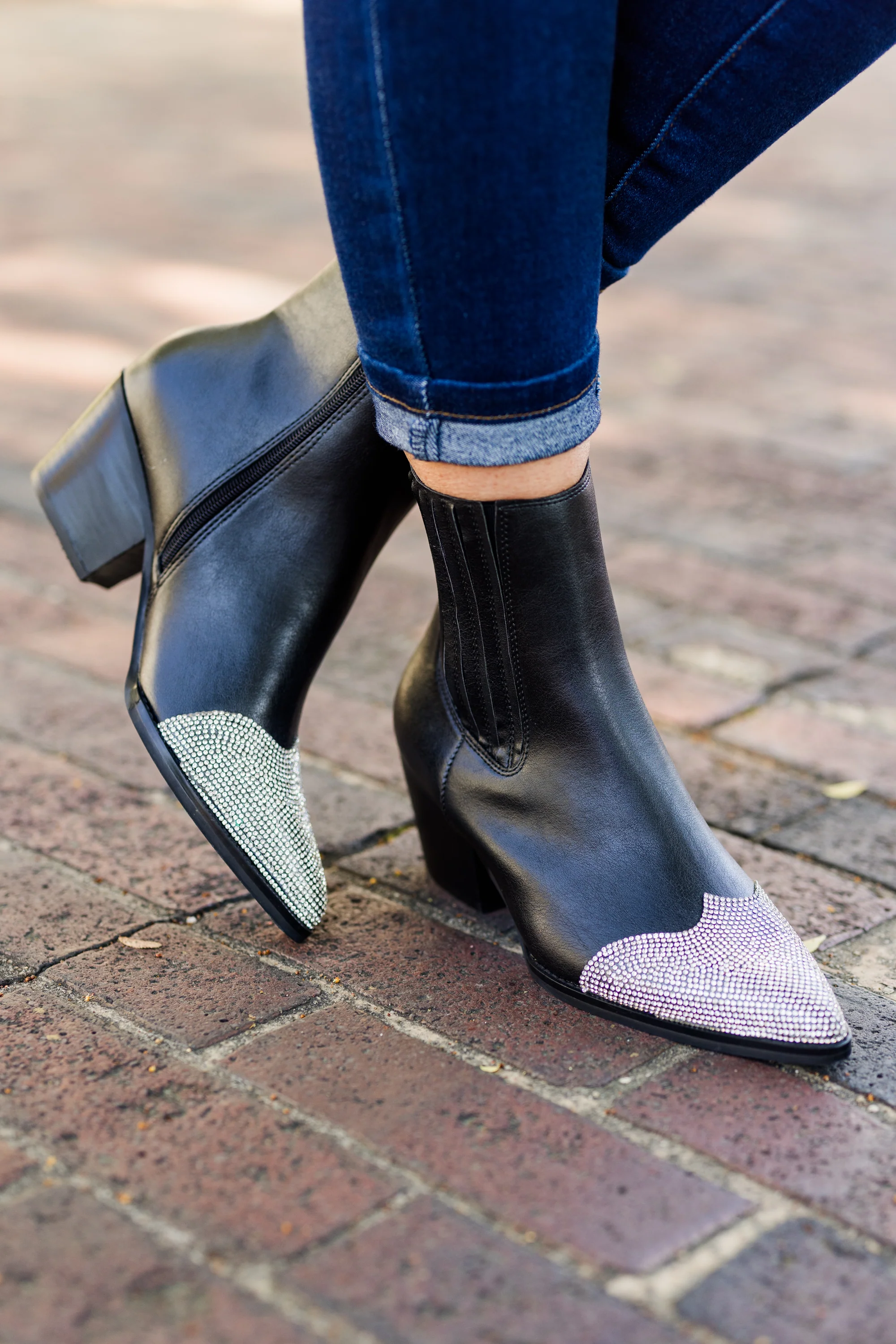 Ready For Me Booties, Black - Weilaico