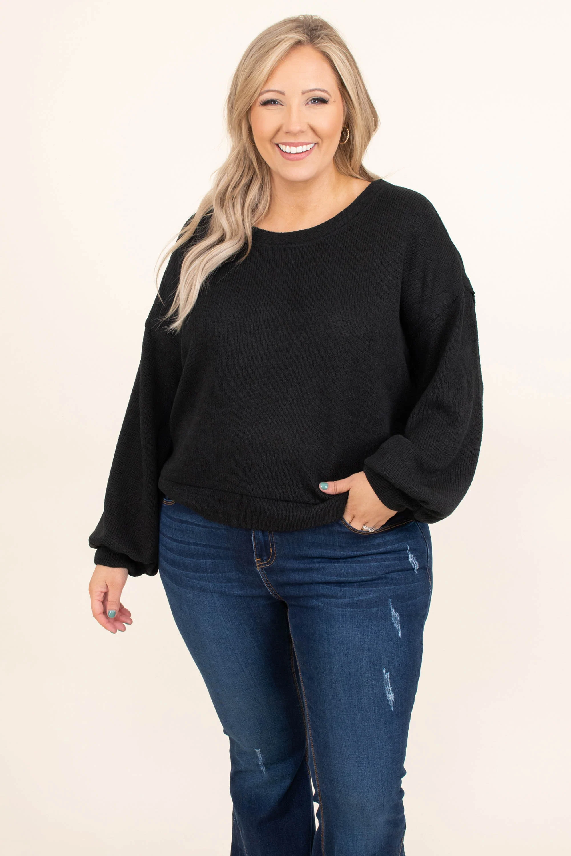 South For The Winter Sweater, Black - Weilaico