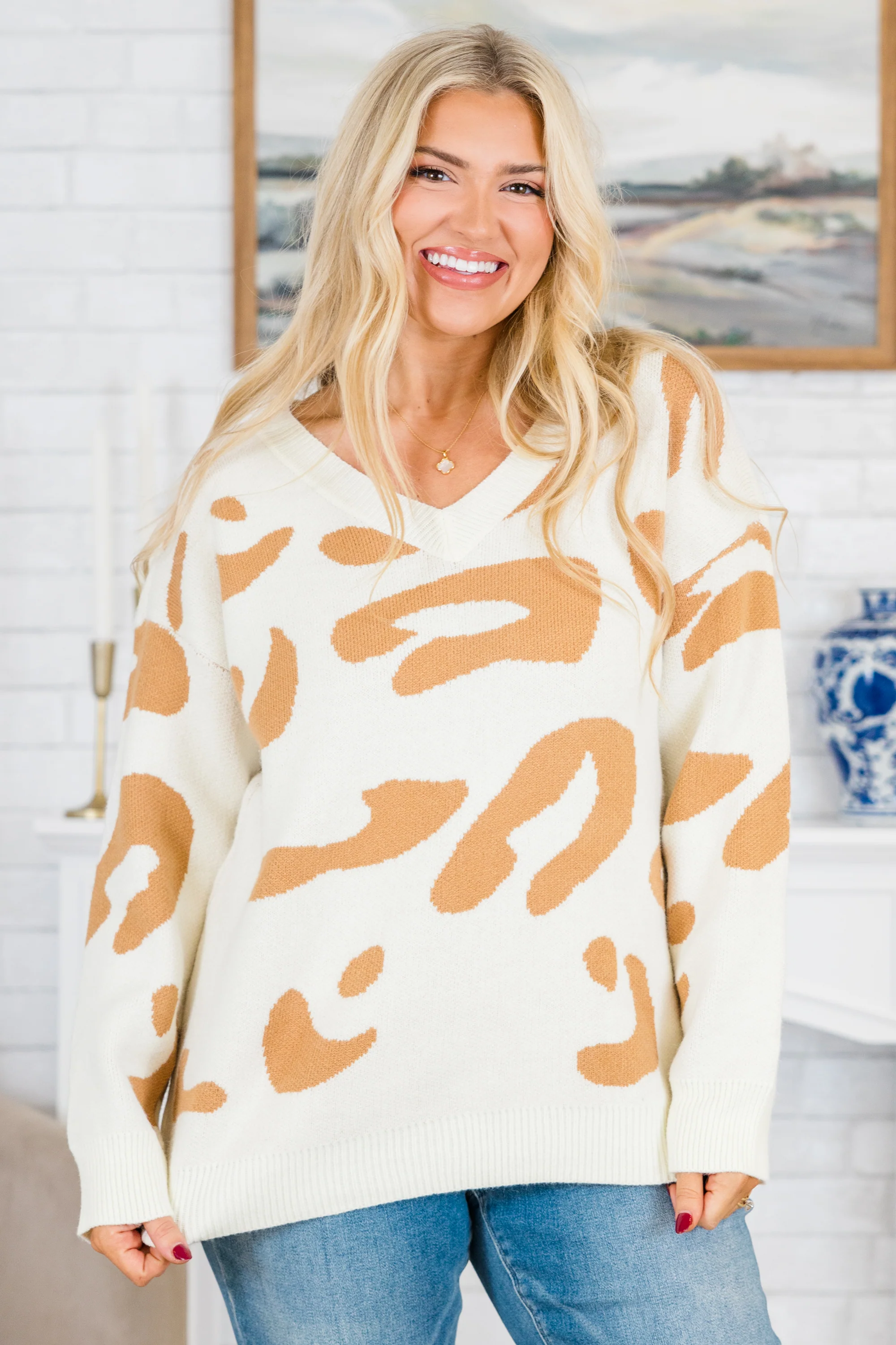 After It's Over Sweater, Mustard - Weilaico