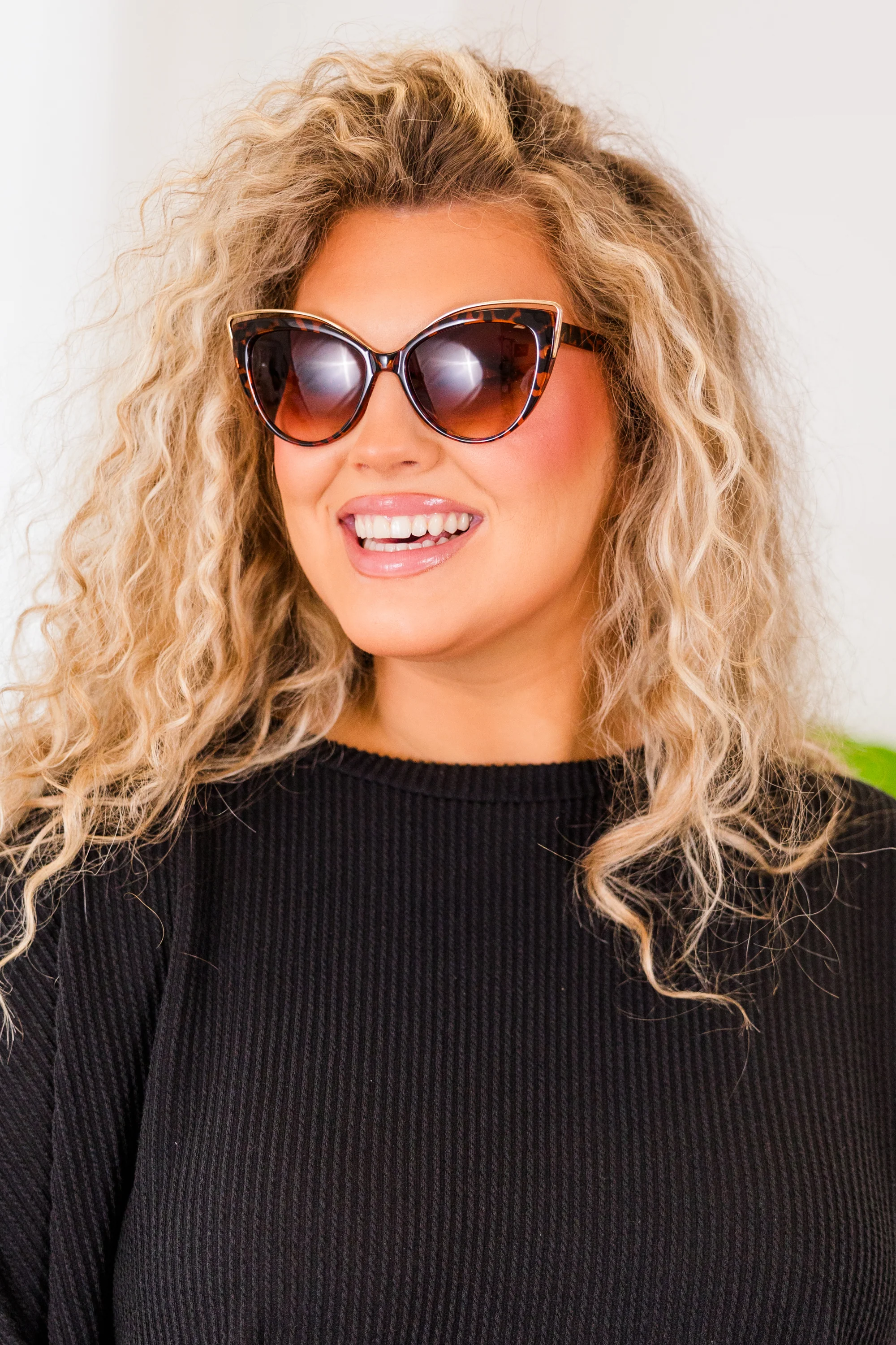 Radiant Rays Sunglasses, Black-Leopard - Weilaico