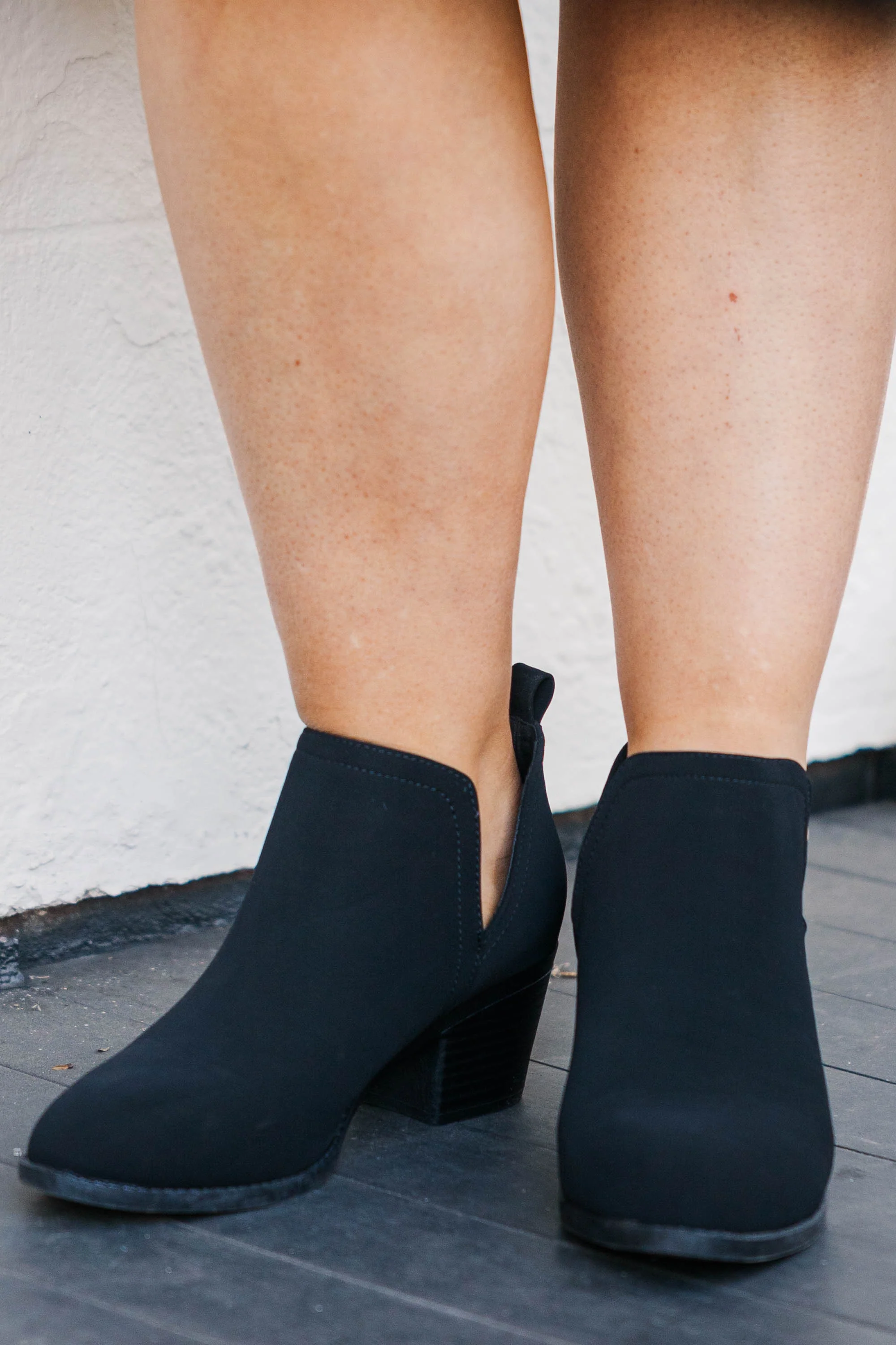 Boots On Worries Off Booties, Black - Weilaico