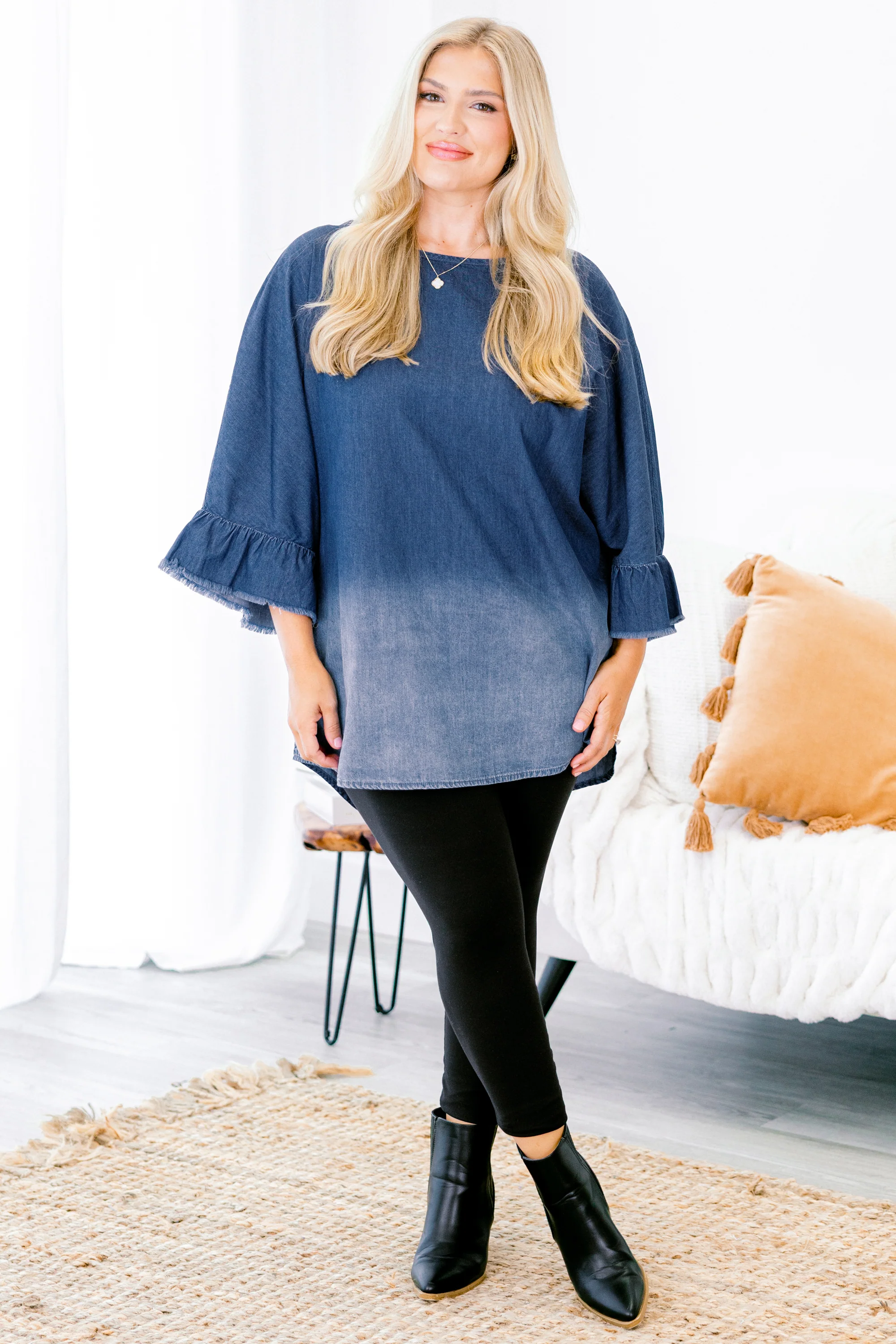 Momma Said Top, Denim - Weilaico