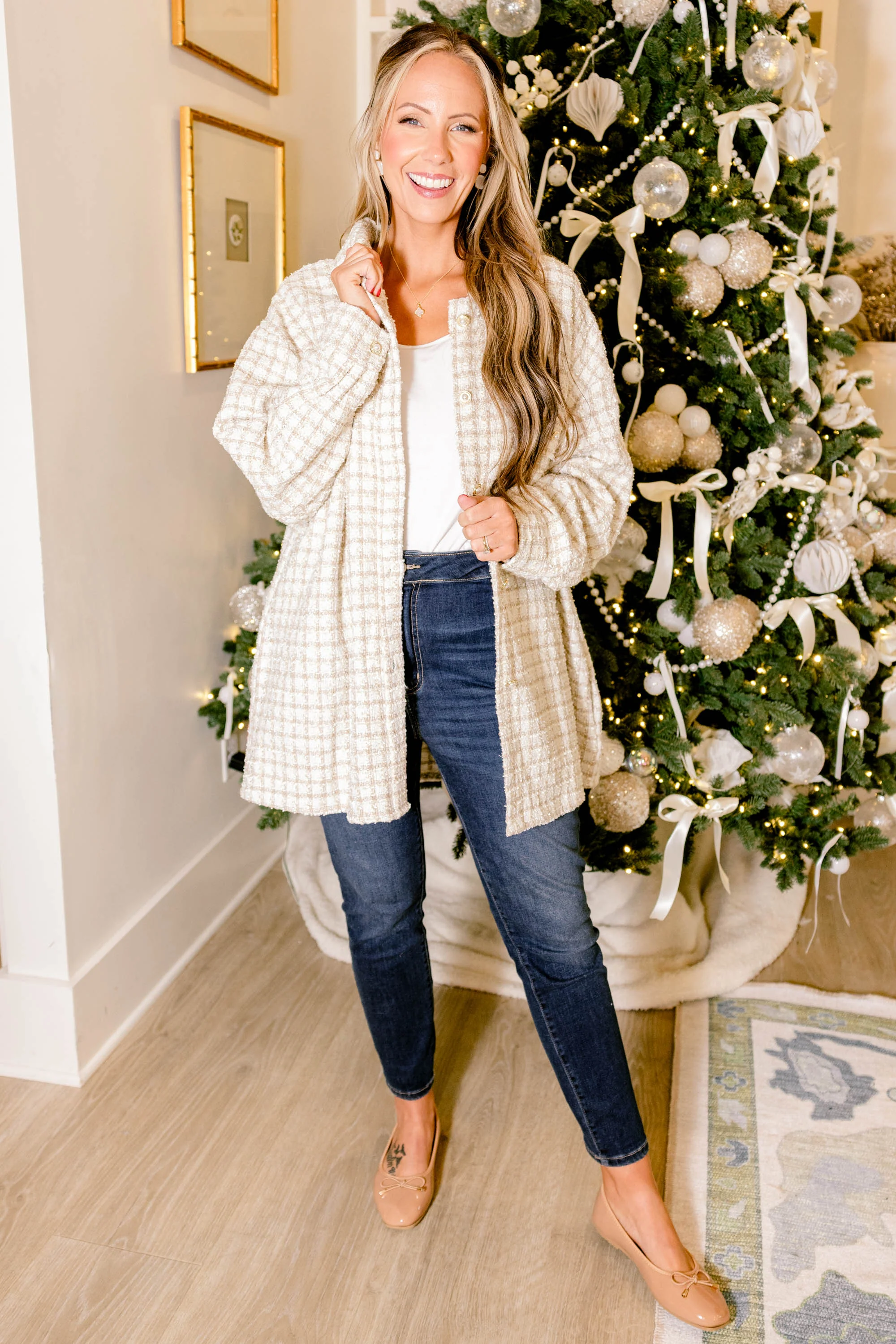 Good For Me Jacket, Cream - Weilaico