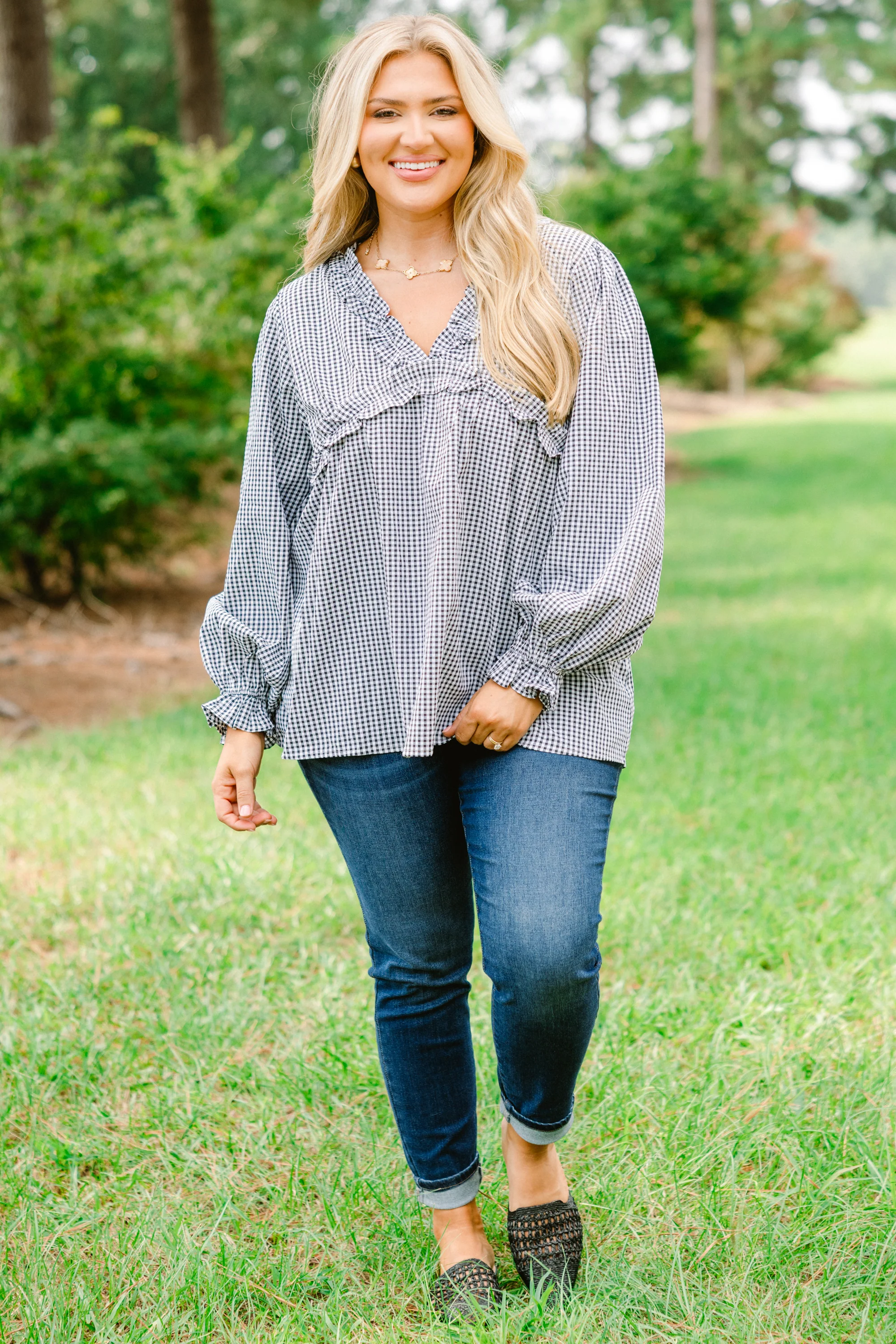 Sparkling Sunlight Top, Black - Weilaico