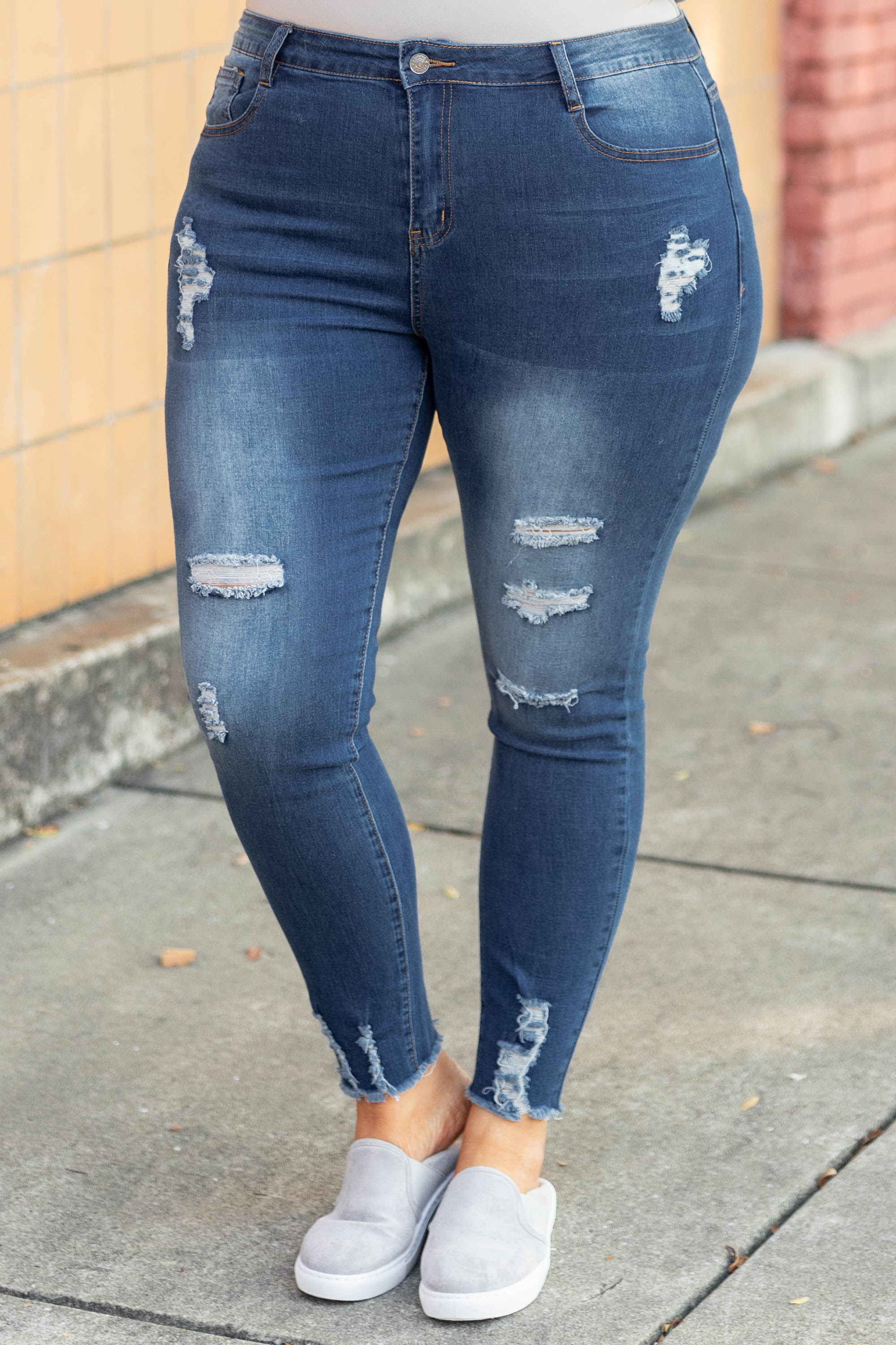 Roam With You Jeans, Blue - Weilaico