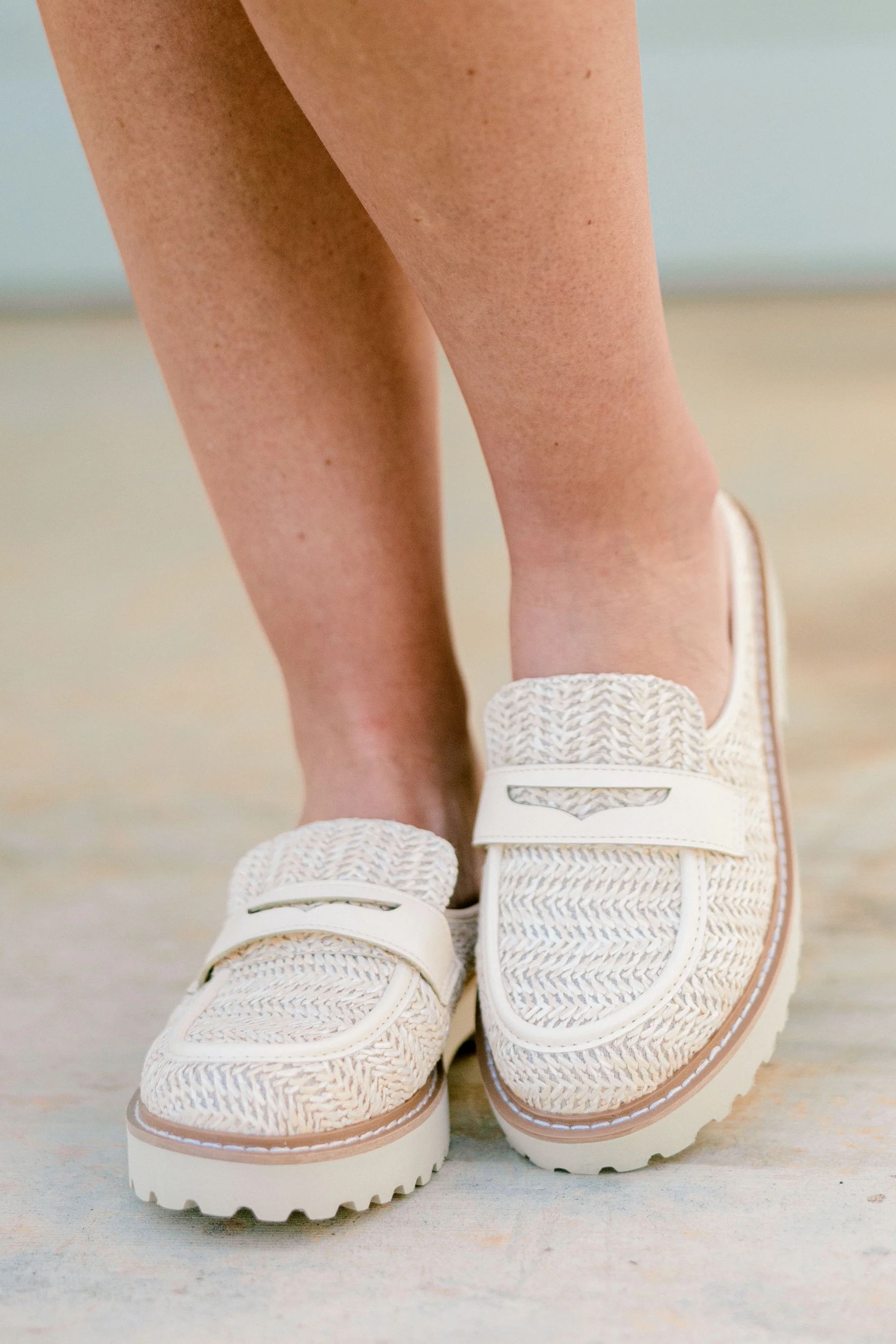 Golden Weave Mules, Natural - Weilaico