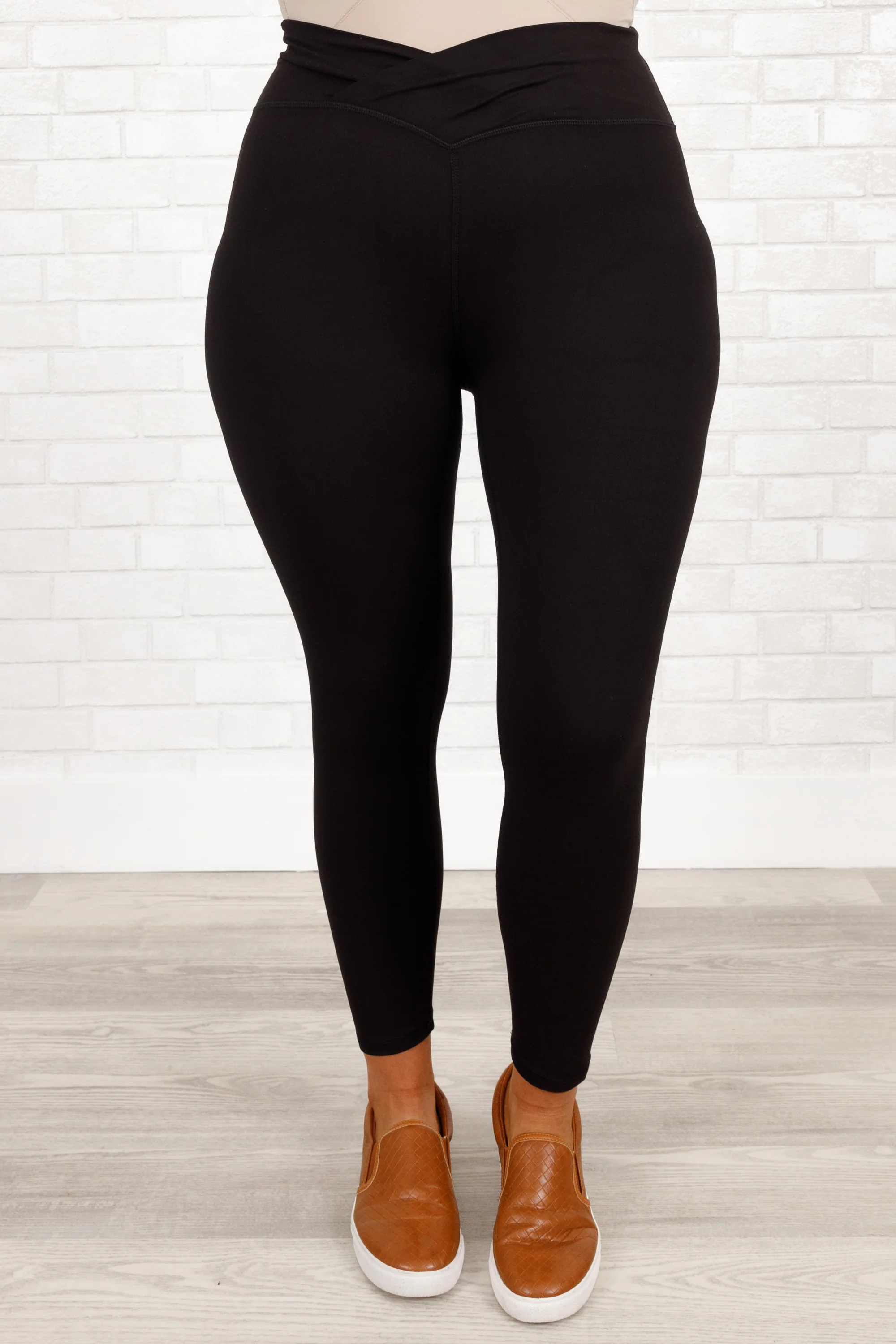 Clean Cut Leggings, Black - Weilaico
