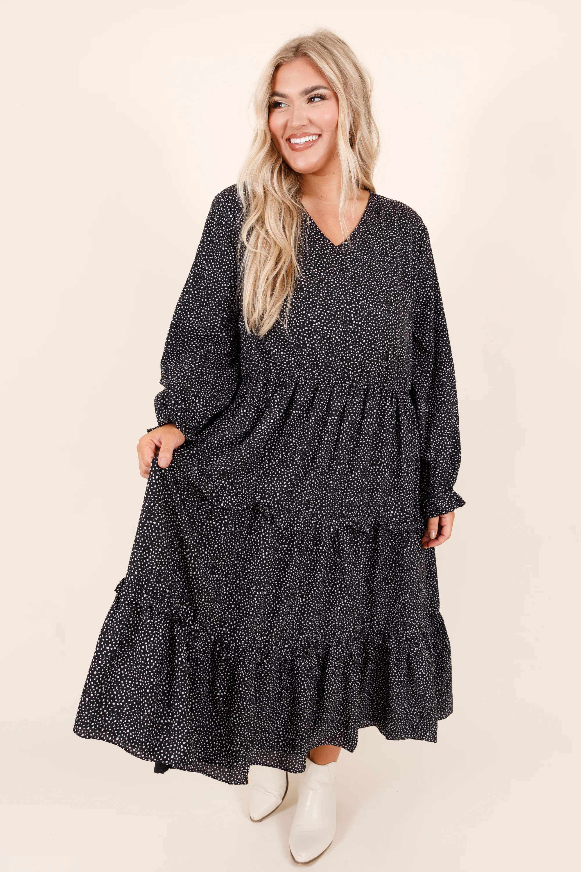 Always Running Errands Dress, Black - Weilaico