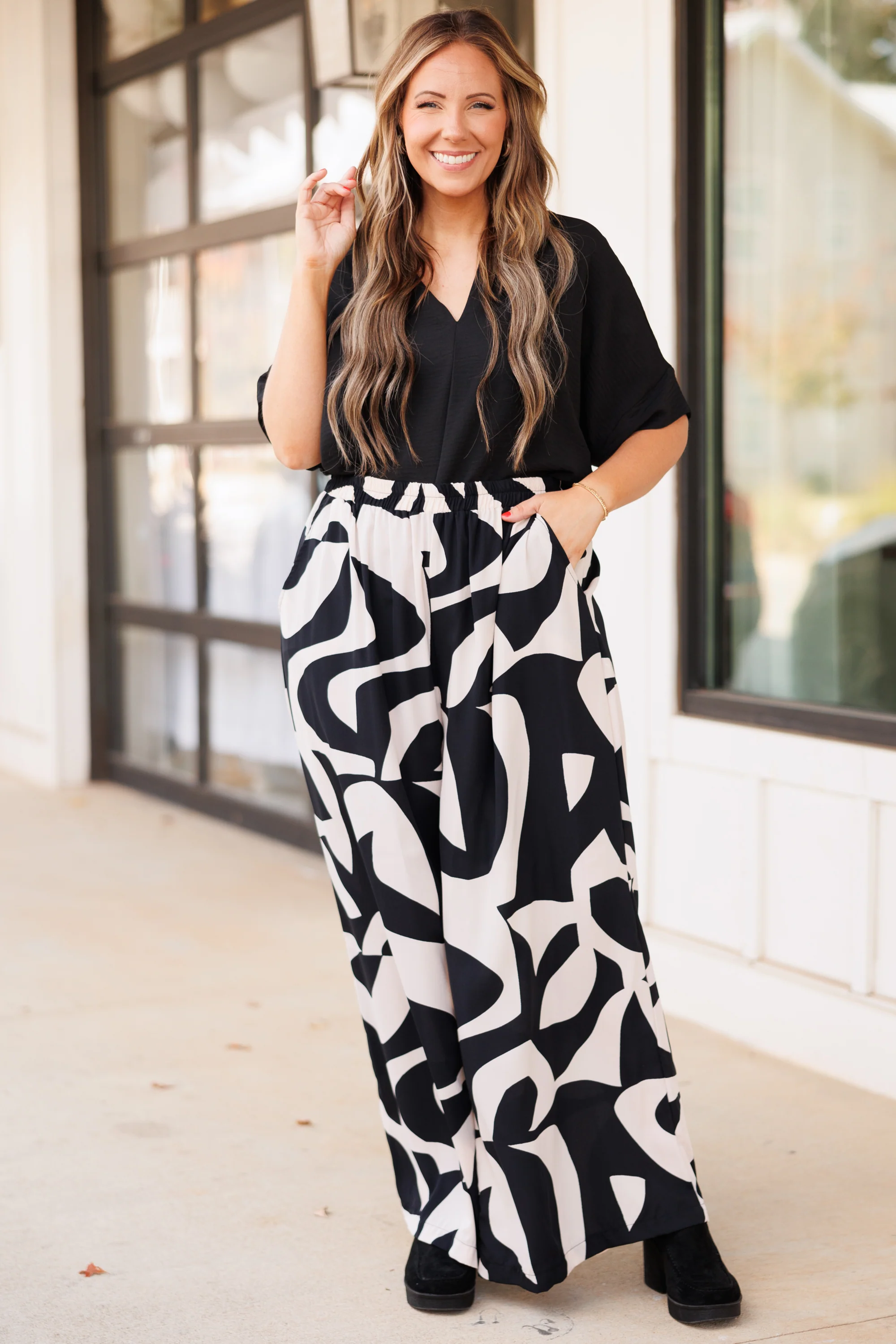 Made For This Moment Pants, Black - Weilaico