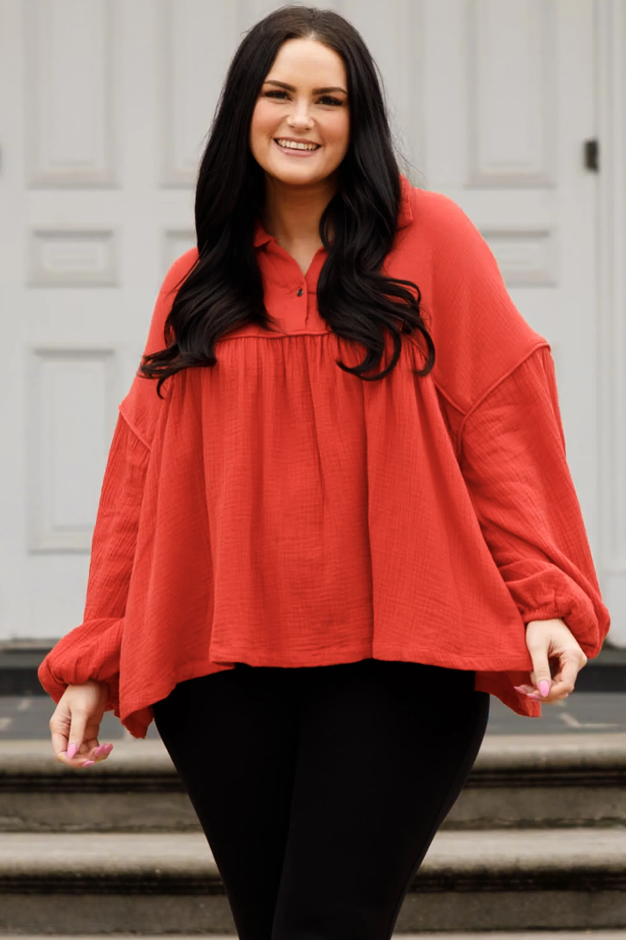 Actions Speak Louder Top, Rust - Weilaico