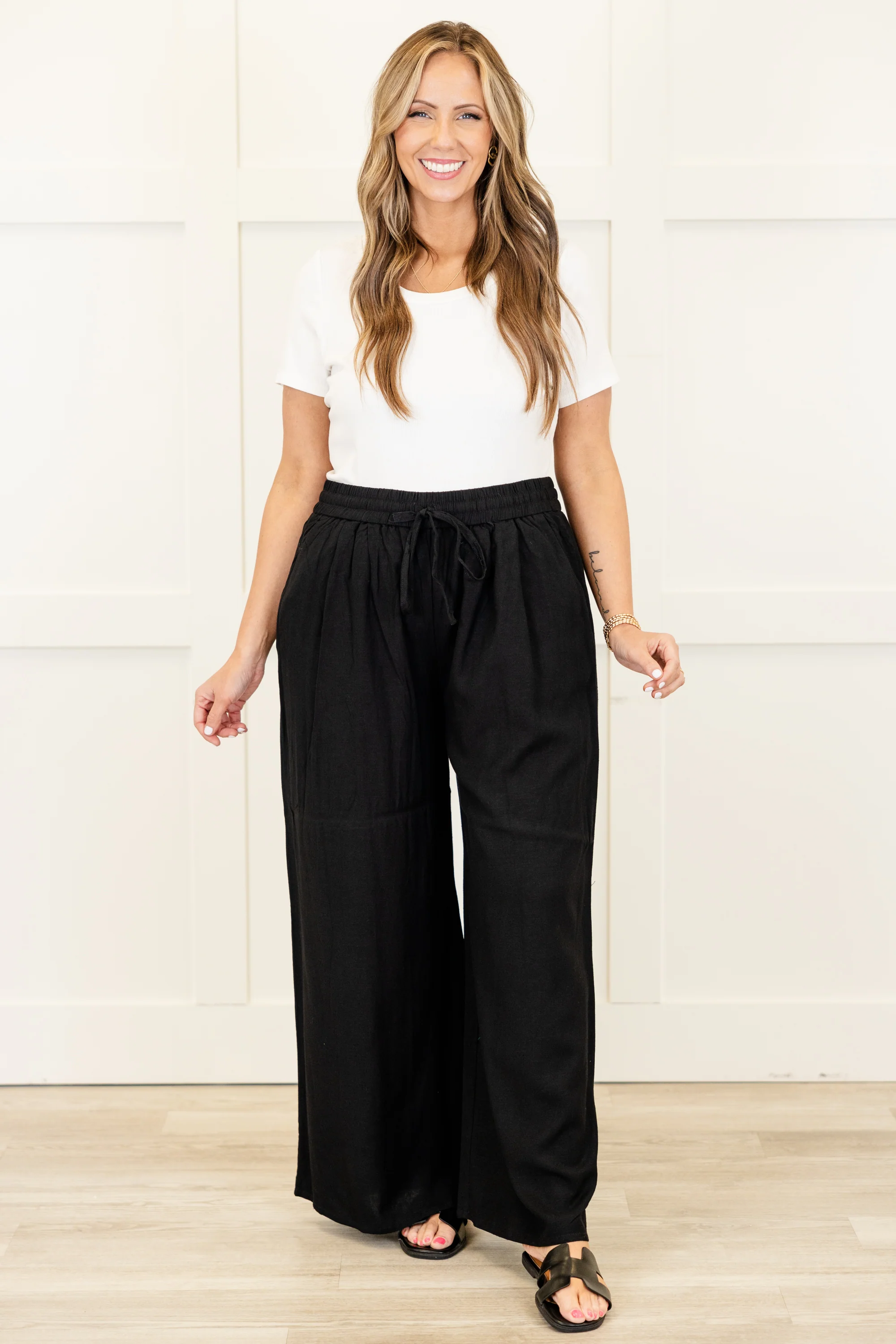 Villa Views Pants, Black - Weilaico