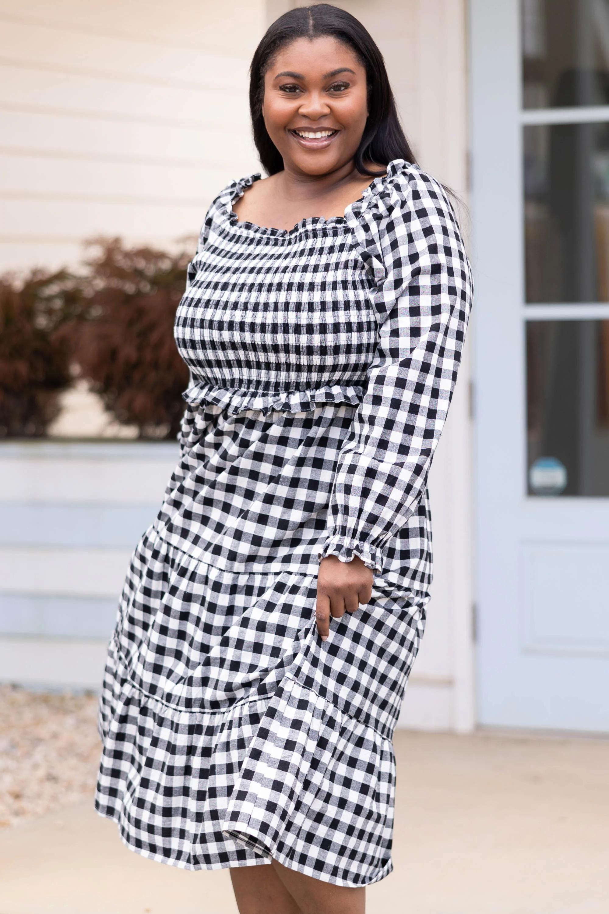 Just Stepping Away Dress, Black - Weilaico