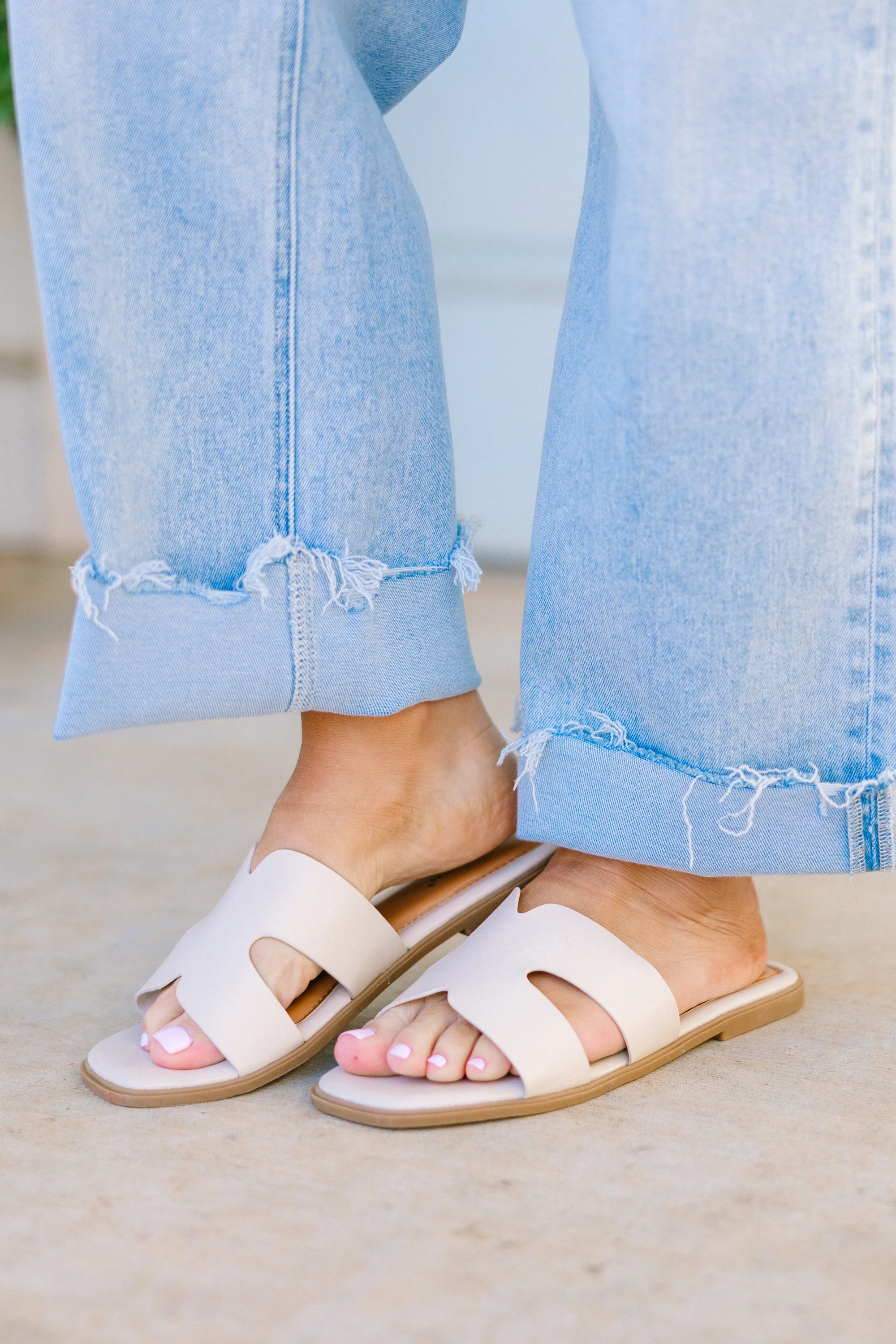 Palm Shores Sandals, Nude - Weilaico