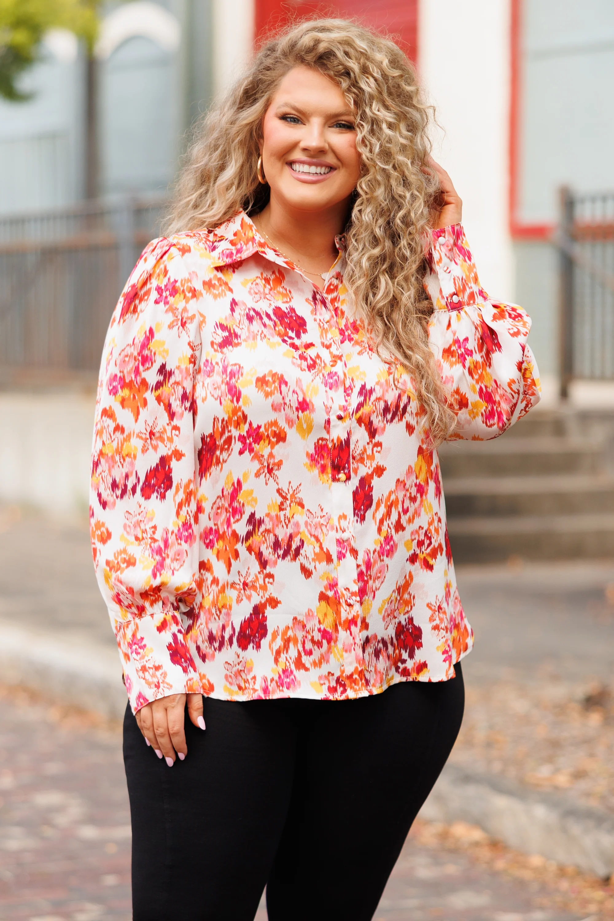 Flowers Of My Dreams Top, Ivory - Weilaico