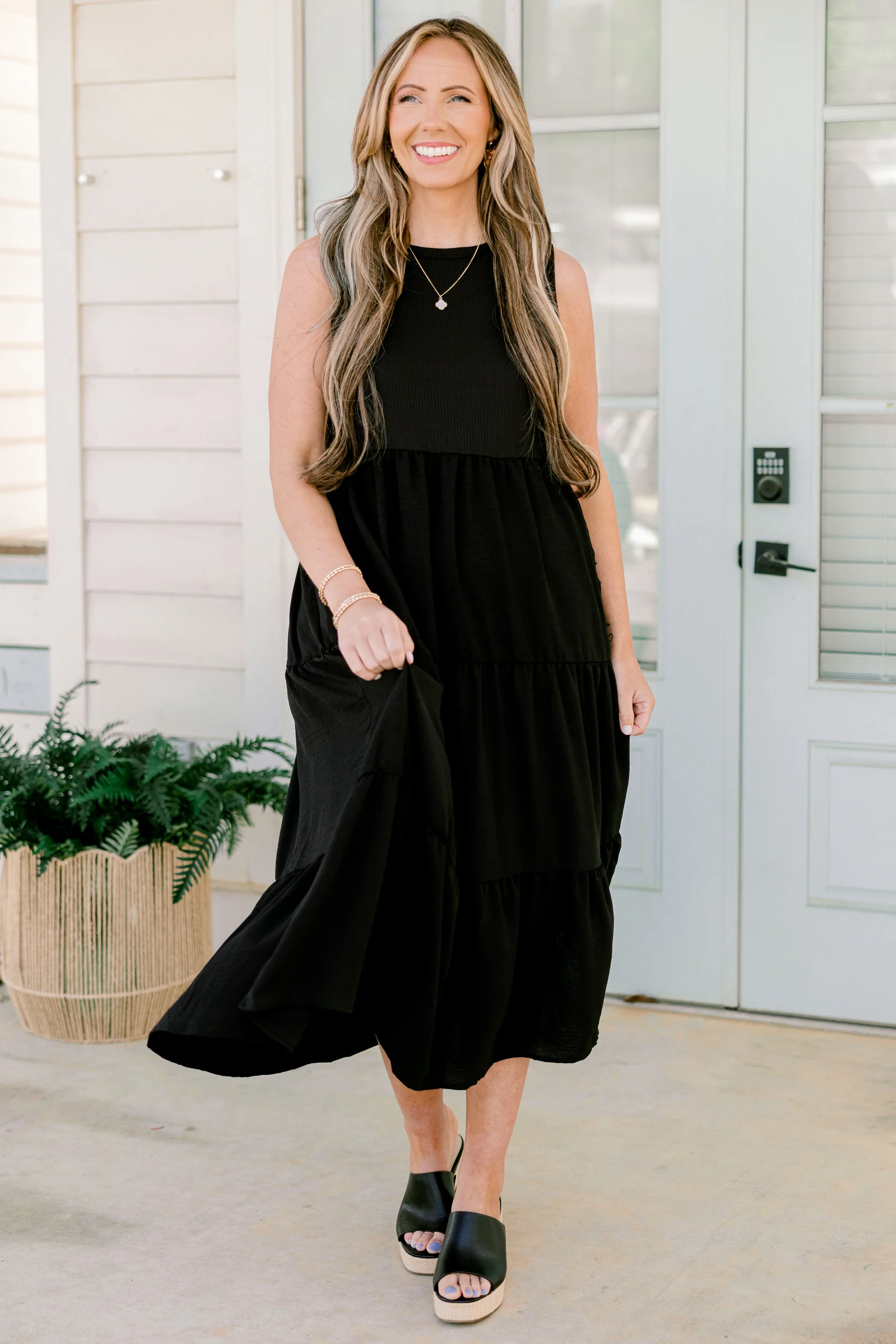 Keep It Up Dress, Black - Weilaico