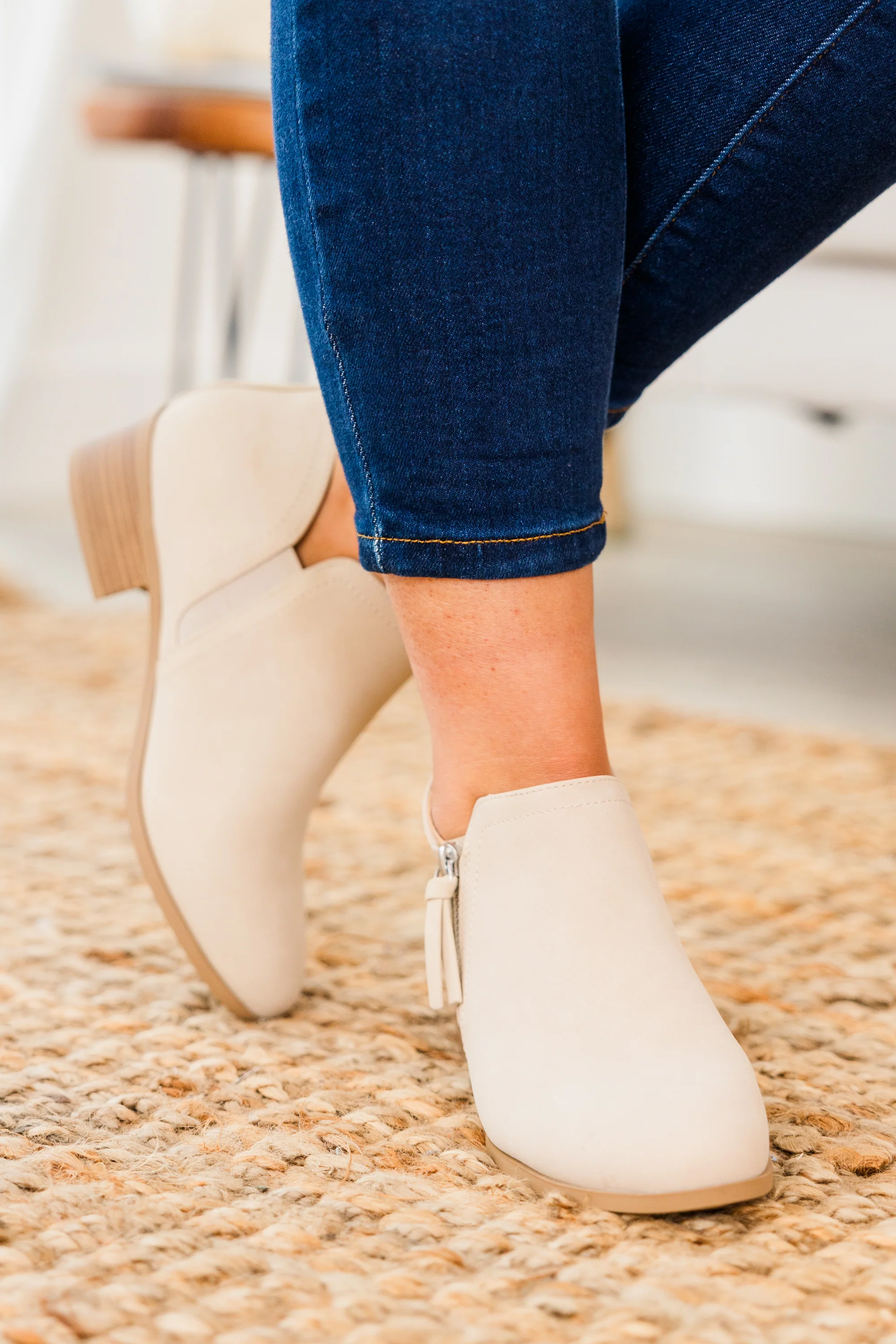 Wild Is The Wind Booties, Nude - Weilaico