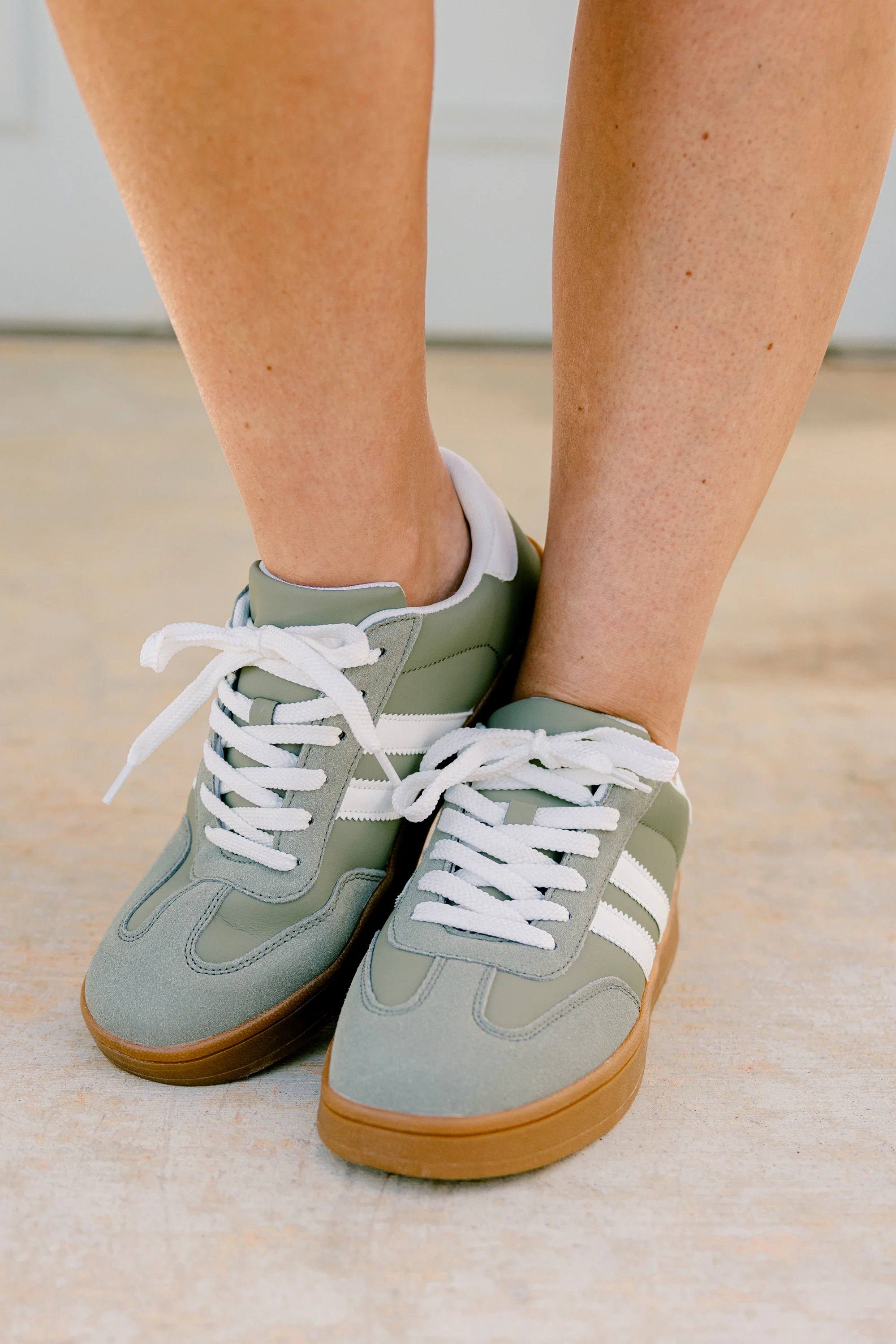 Effortlessly You Sneakers, Sage - Weilaico