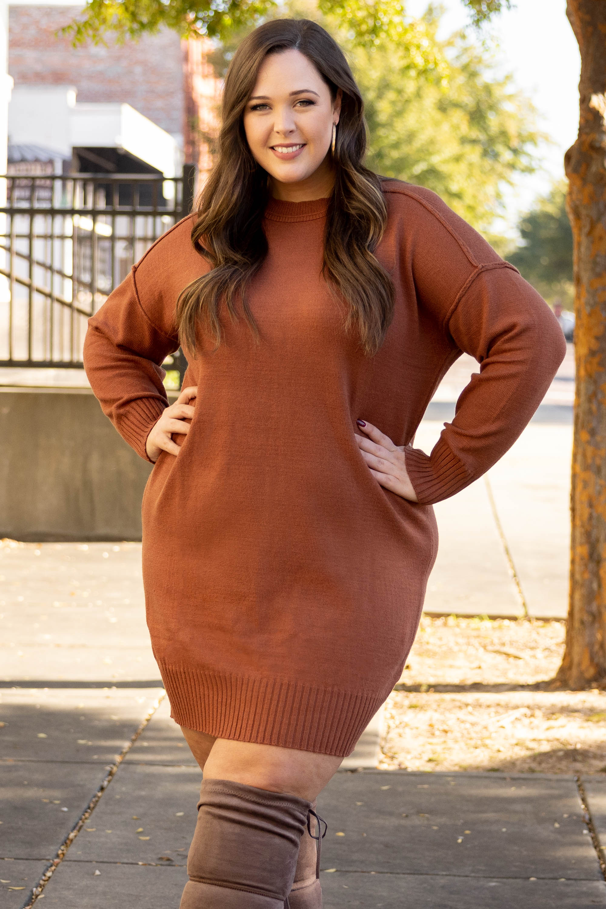 How Will I Know Dress, Pecan - Weilaico