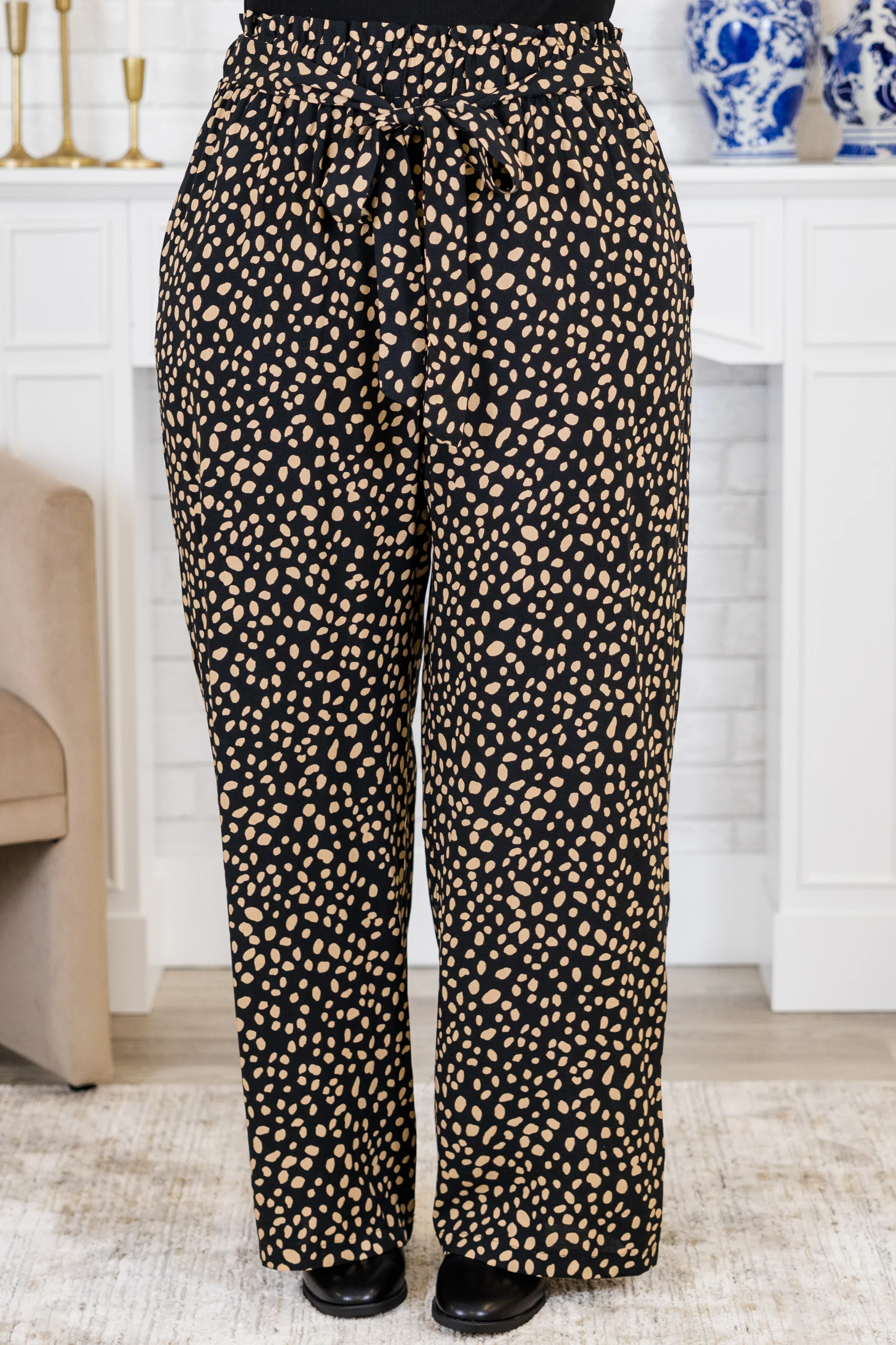 Pawsitivity is a Mindset Pants, Black - Weilaico