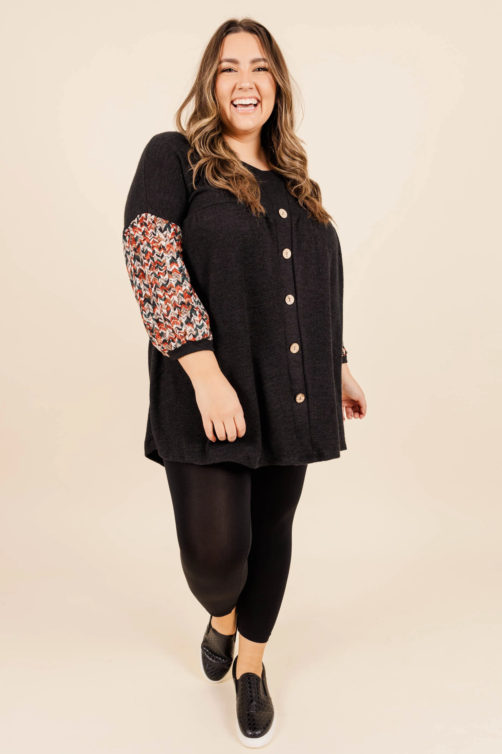 Join The Jaguar Tunic, Black - Weilaico