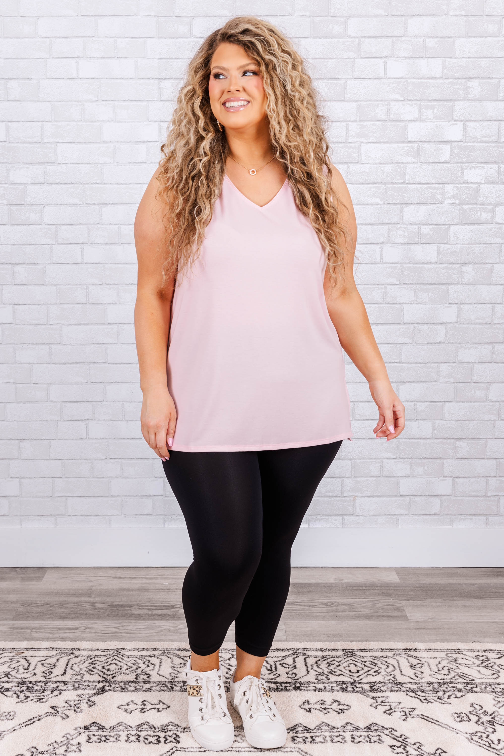 With Open Arms Tank, Dusty Pink - Weilaico